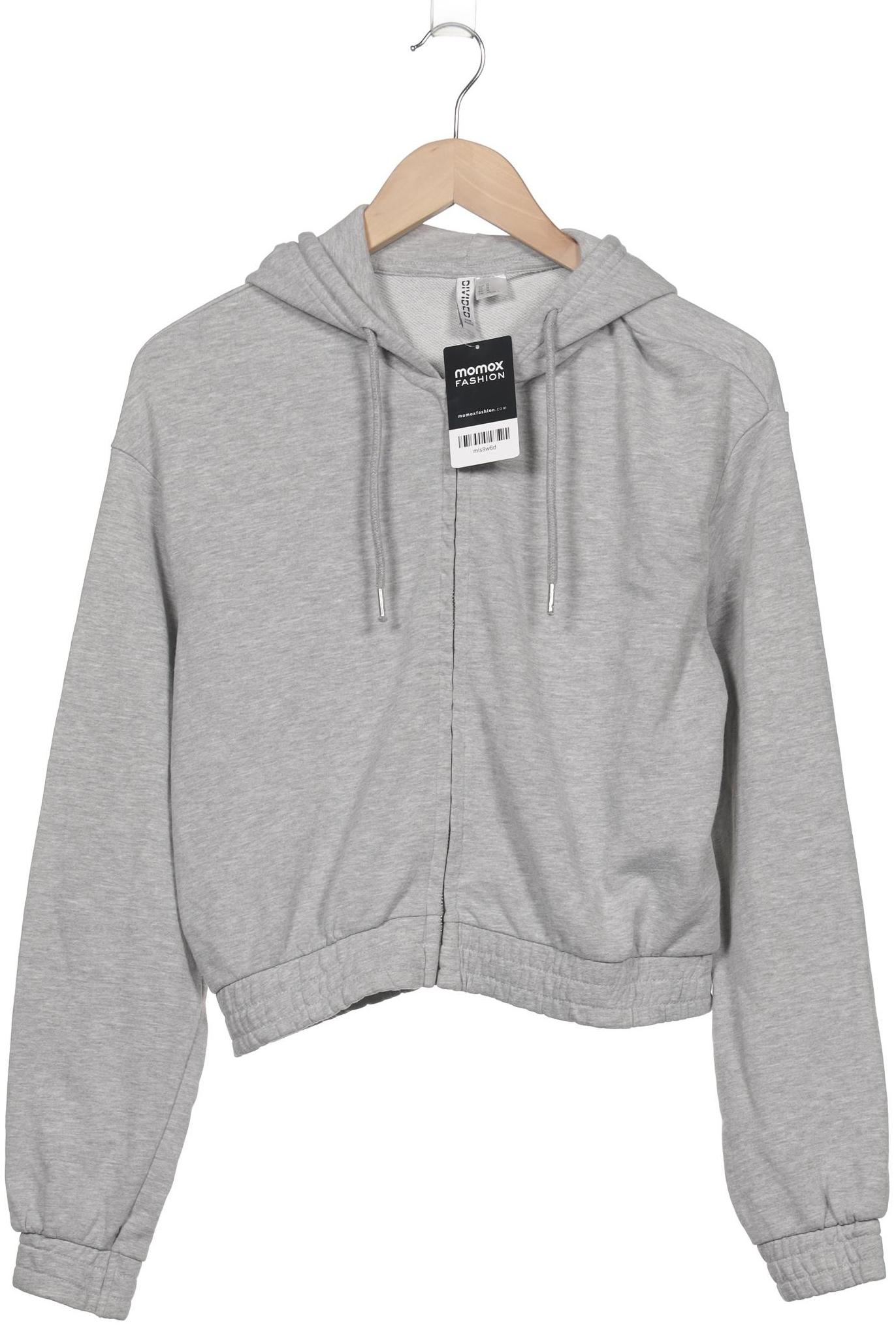 

H&M Damen Kapuzenpullover, grau, Gr. 38