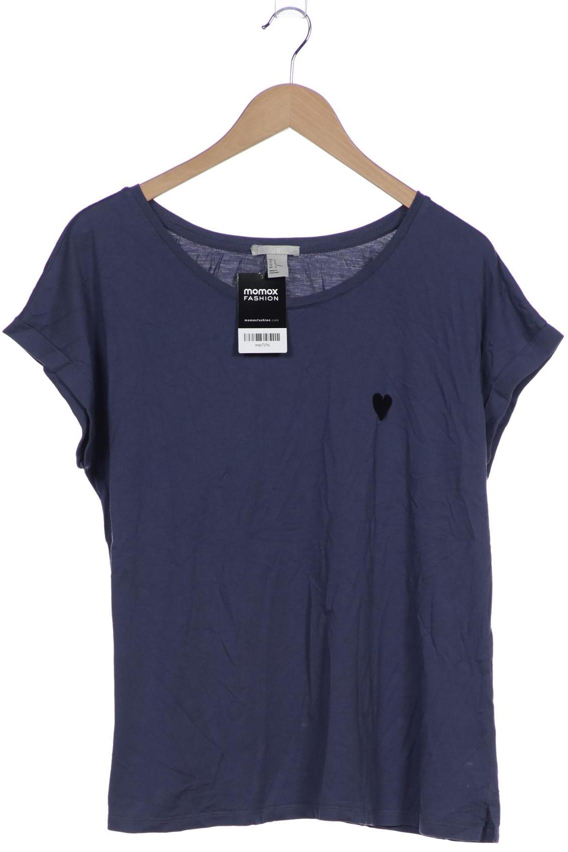 

H&M Damen T-Shirt, marineblau, Gr. 38