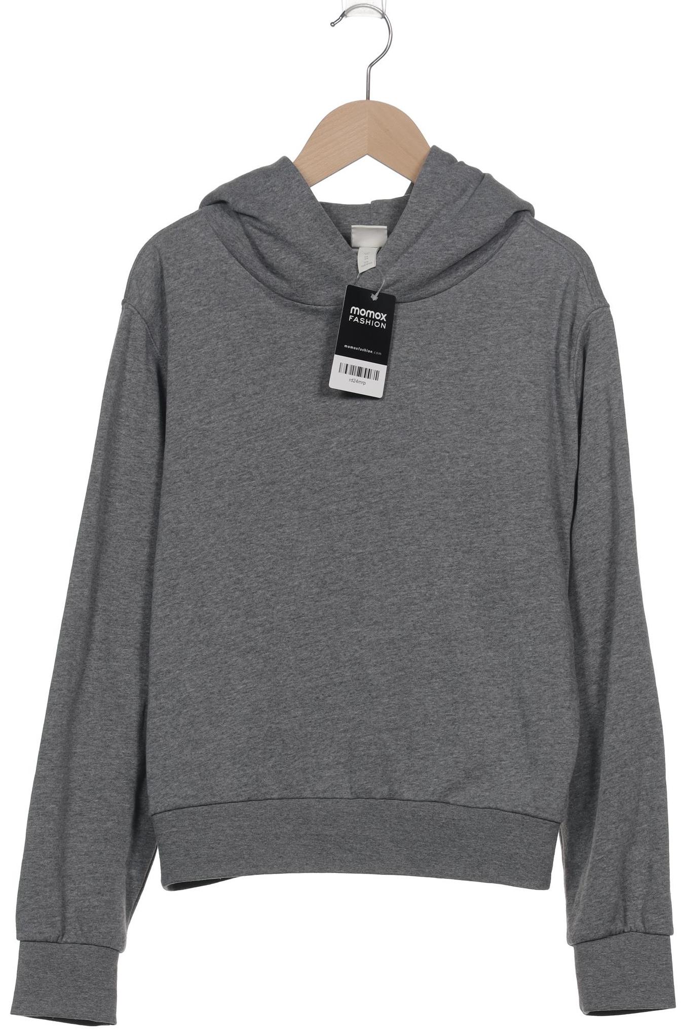 

H&M Damen Kapuzenpullover, grau, Gr. 34