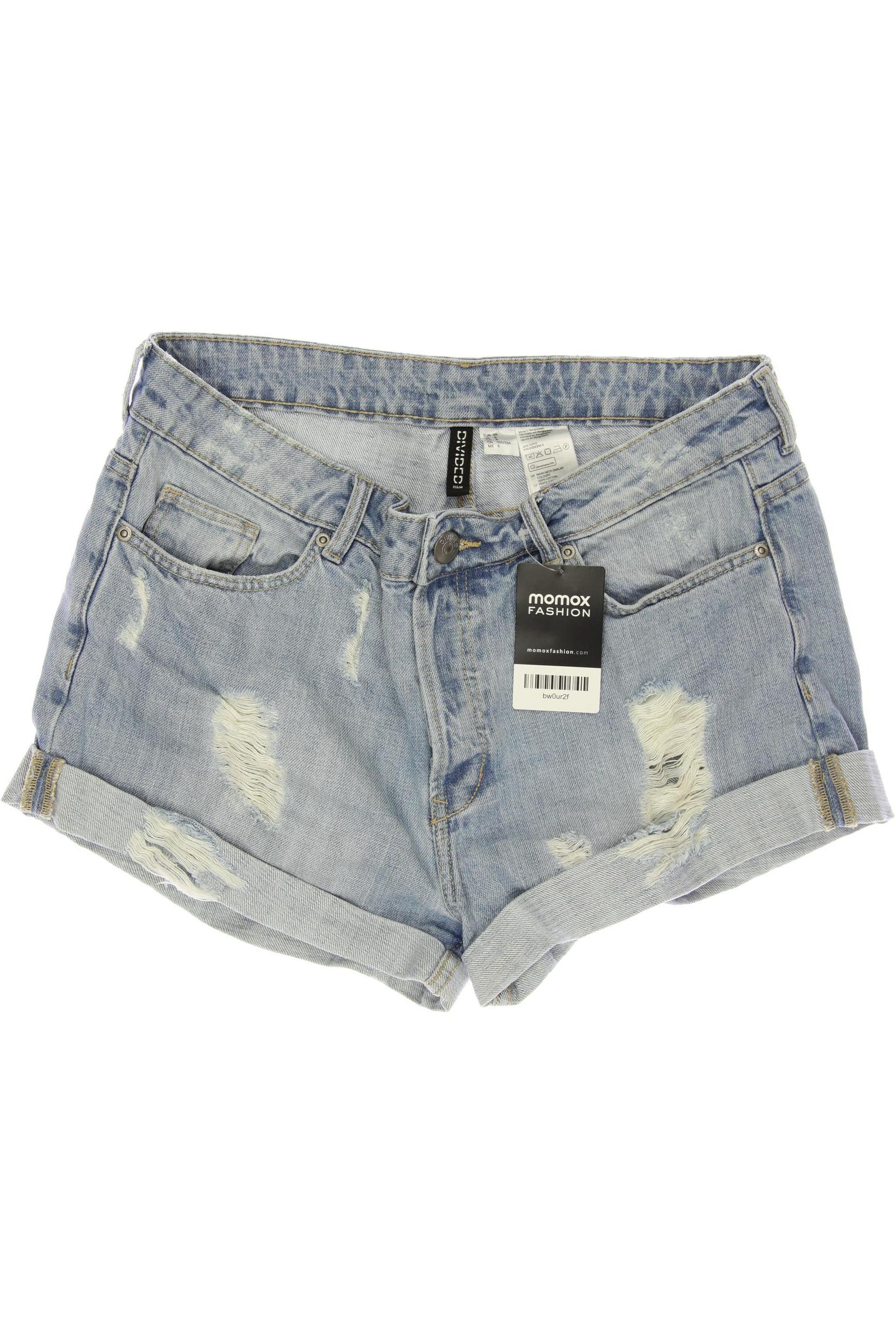 

H&M Damen Shorts, hellblau, Gr. 38