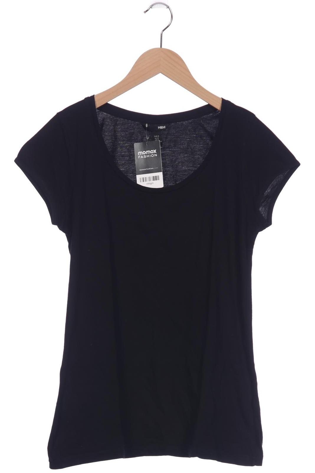 

H&M Damen T-Shirt, schwarz, Gr. 38