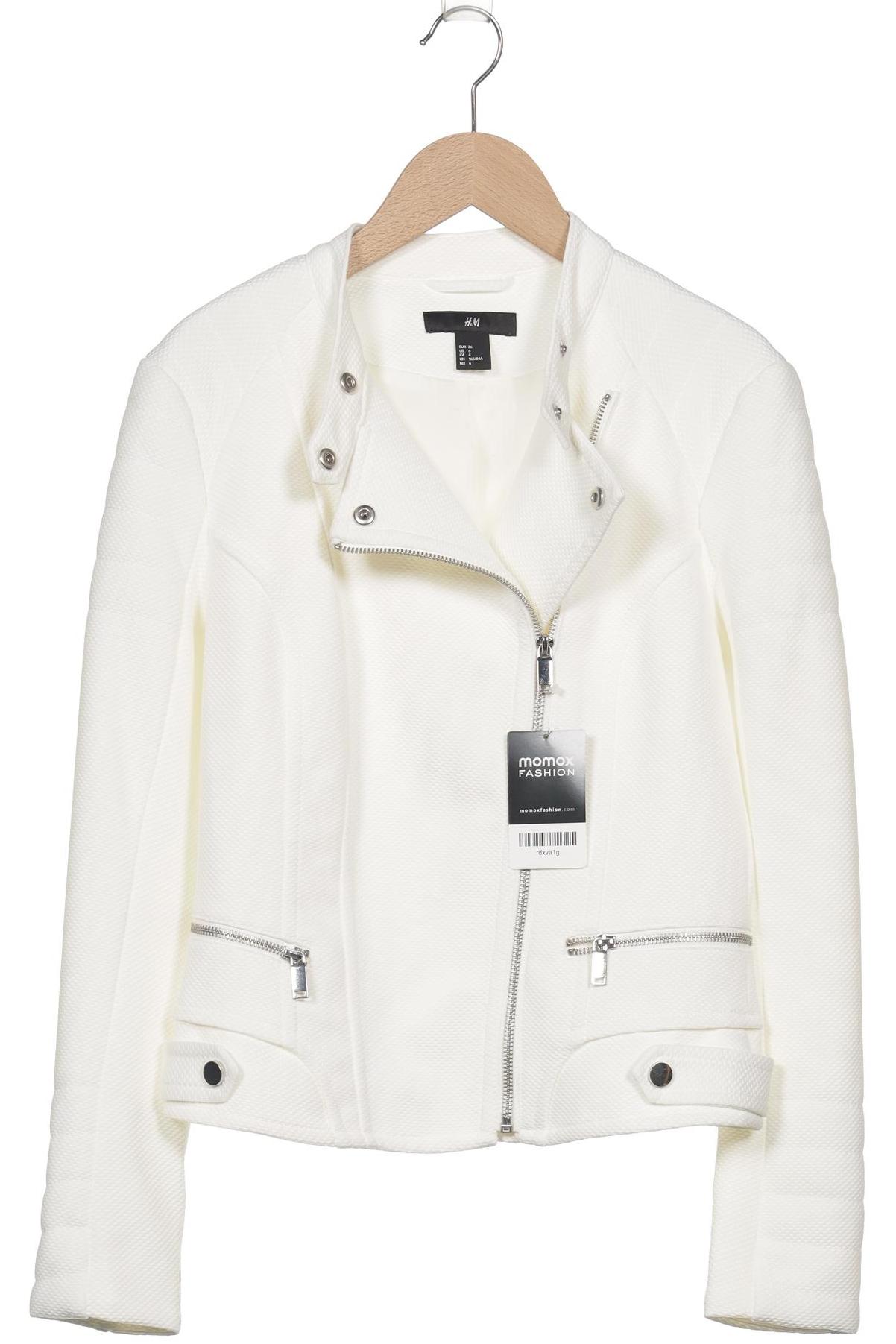 

H&M Damen Jacke, cremeweiß, Gr. 36
