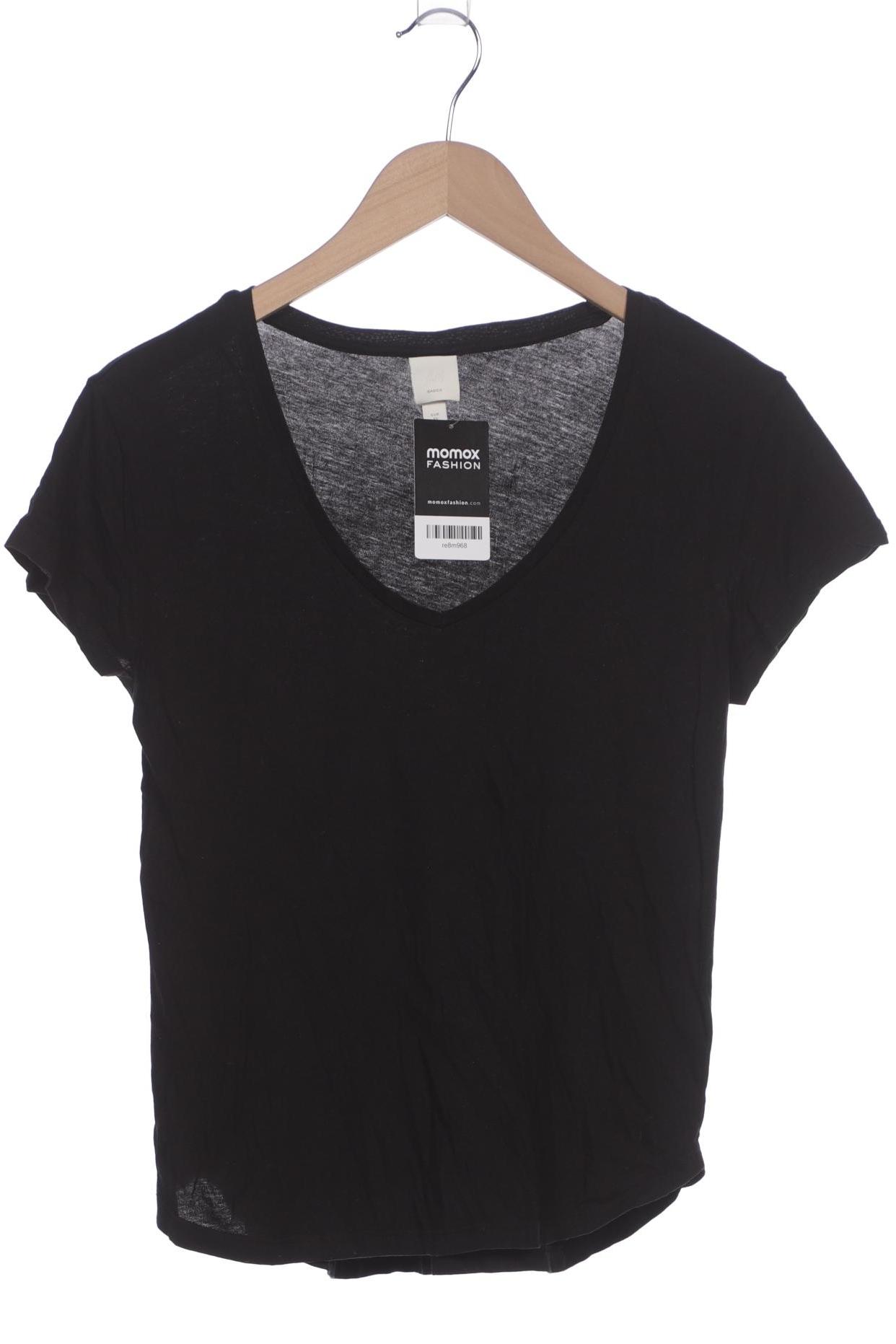 

H&M Damen T-Shirt, schwarz, Gr. 34