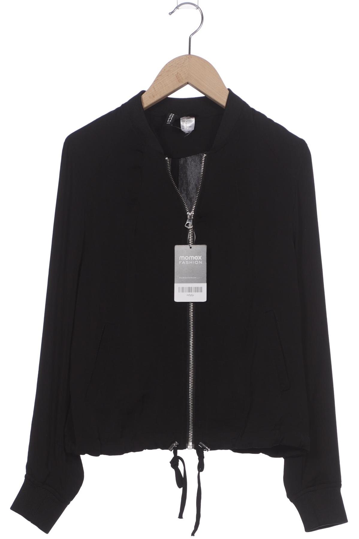 

H&M Damen Jacke, schwarz, Gr. 34