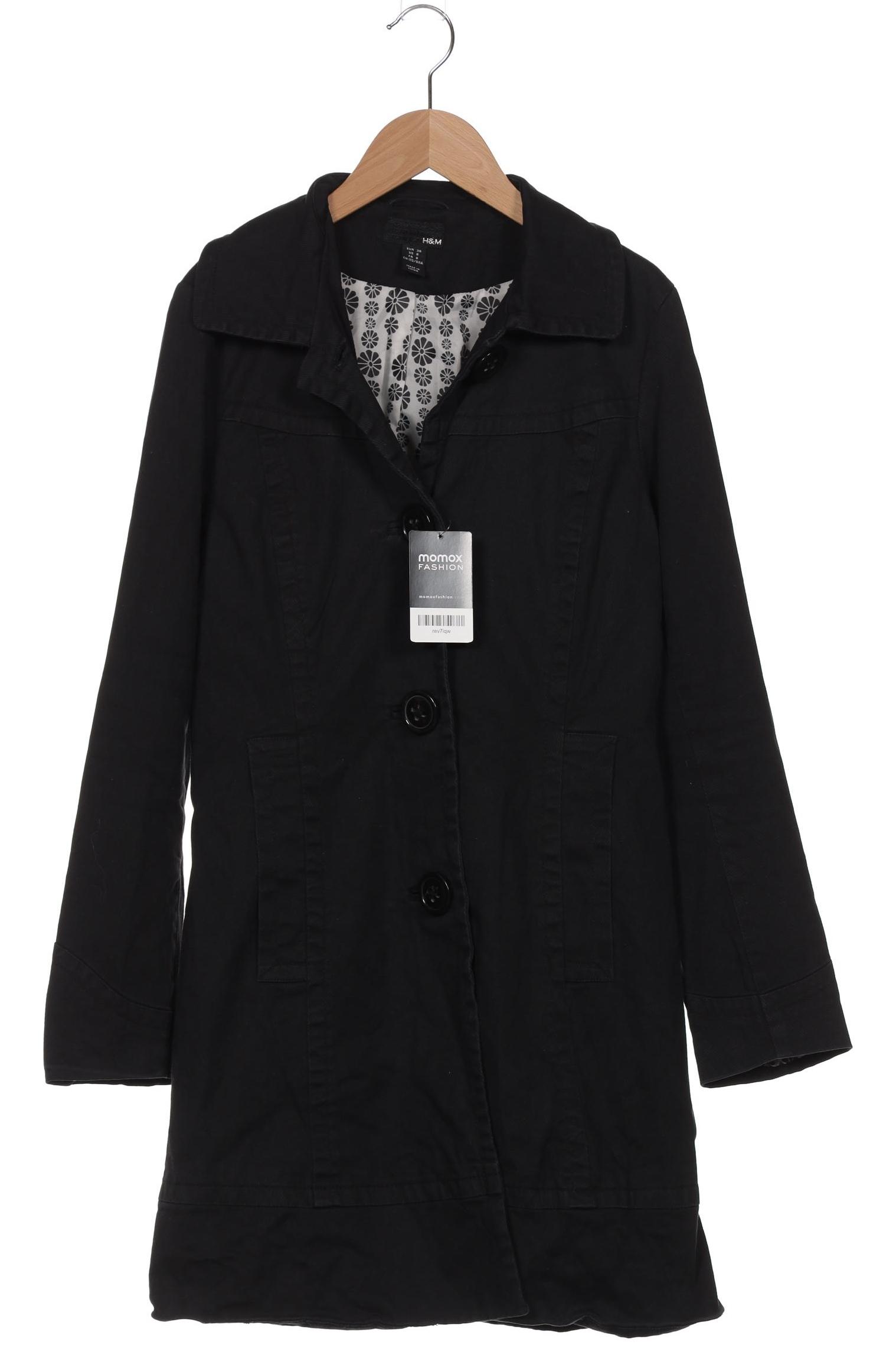

H&M Damen Mantel, schwarz, Gr. 38