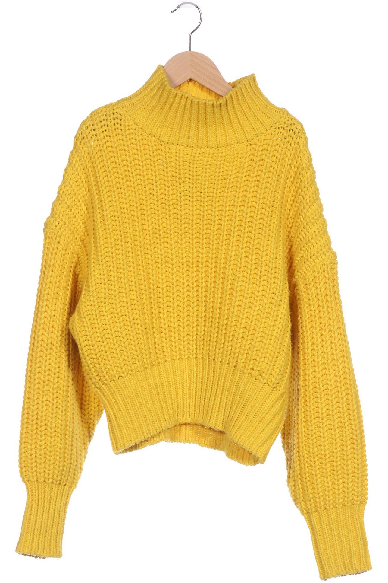 

H&M Damen Pullover, gelb, Gr. 36