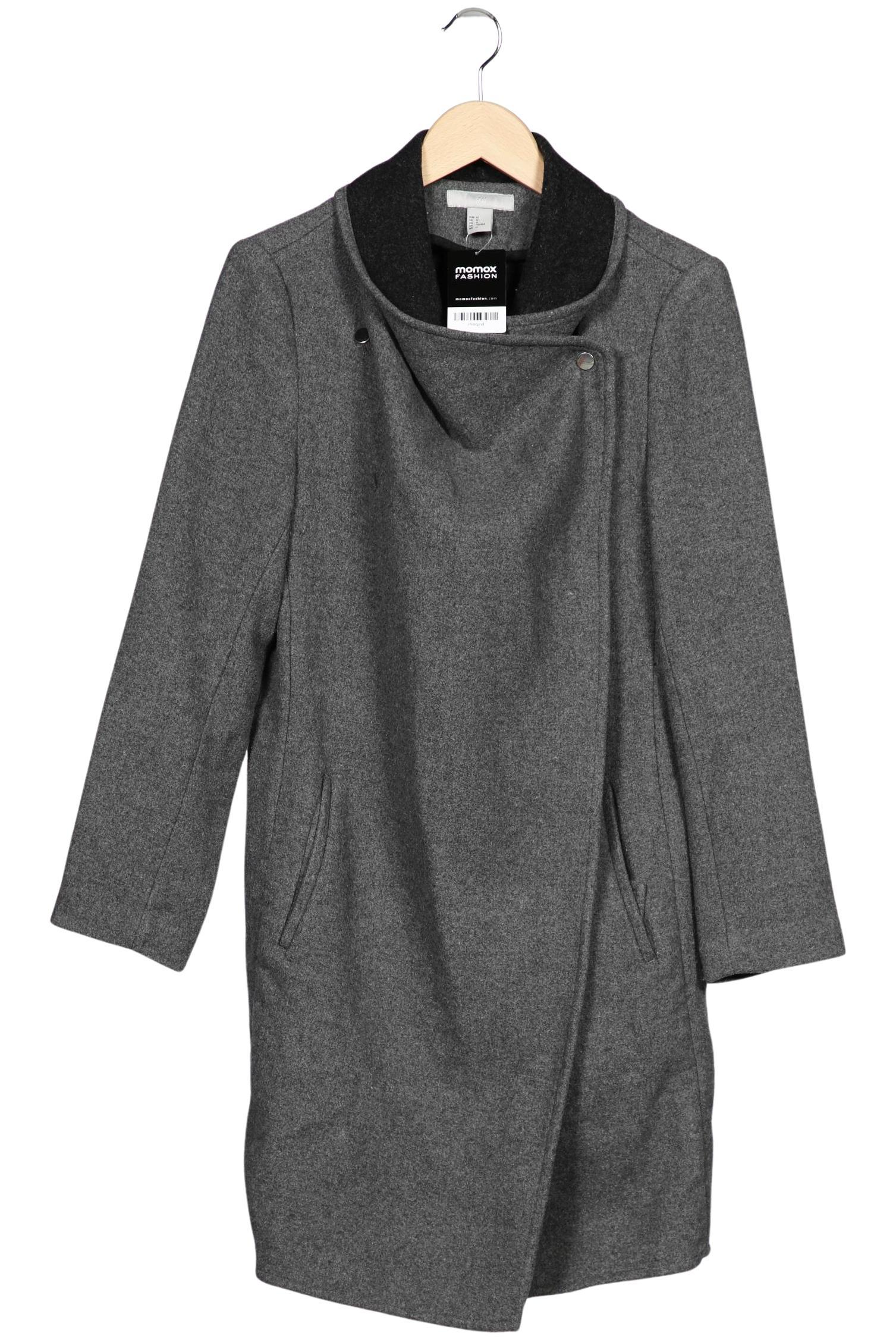 

H&M Damen Mantel, grau, Gr. 42