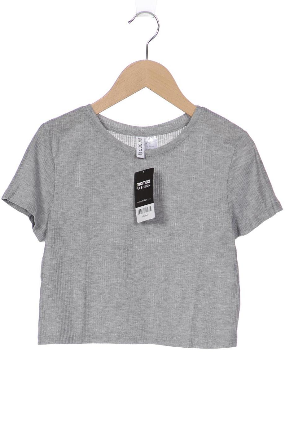 

H&M Damen T-Shirt, grau, Gr. 34