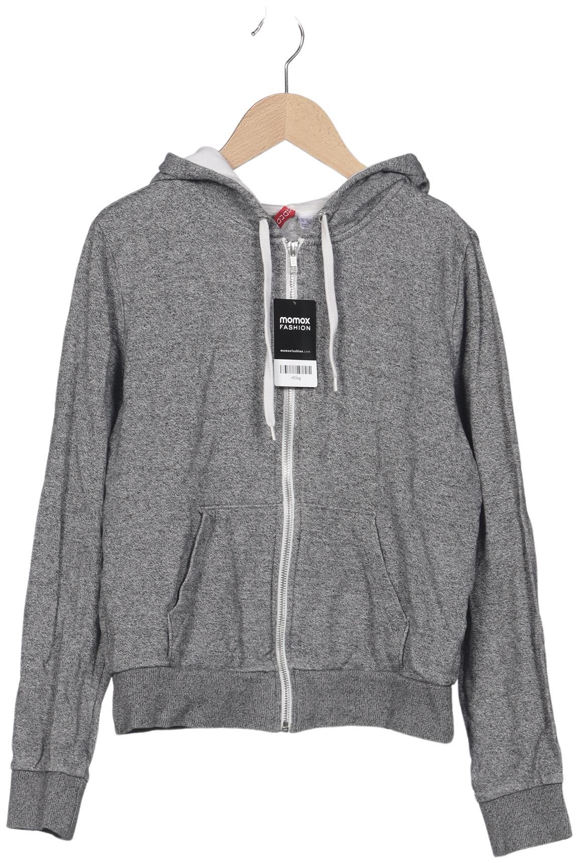 

H&M Damen Kapuzenpullover, grau, Gr. 38