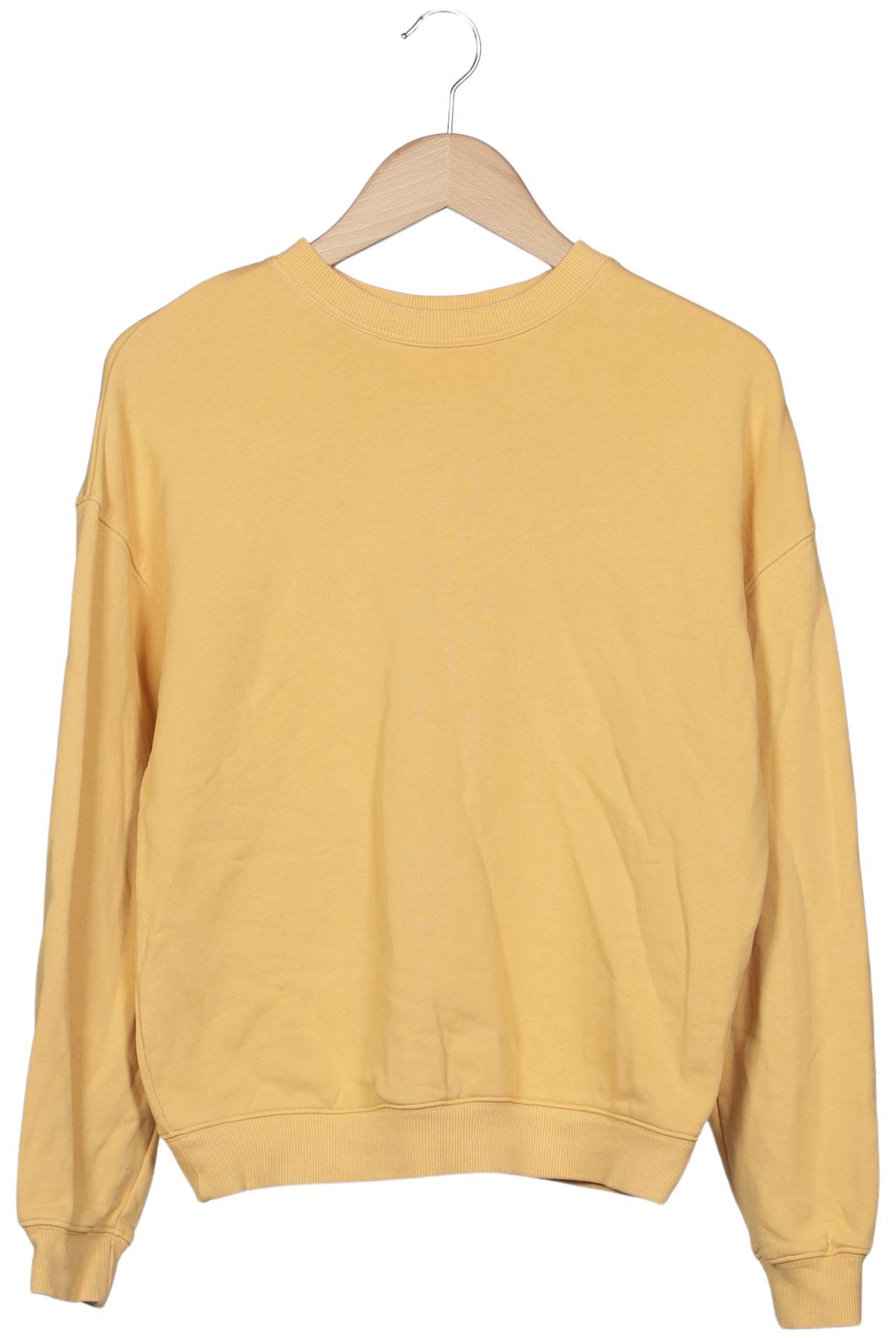 

H&M Damen Sweatshirt, gelb, Gr. 34