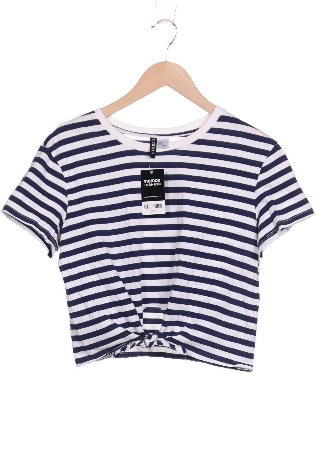 

H&M Damen T-Shirt, marineblau