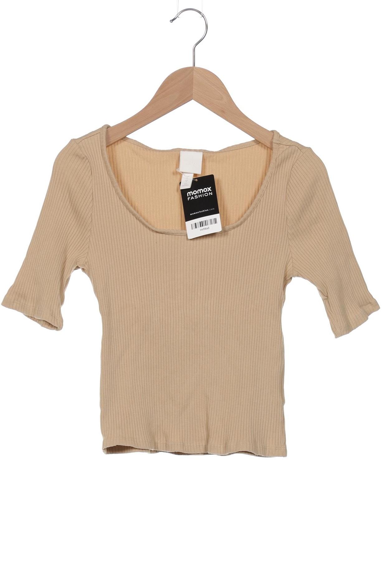 

H&M Damen T-Shirt, beige, Gr. 36