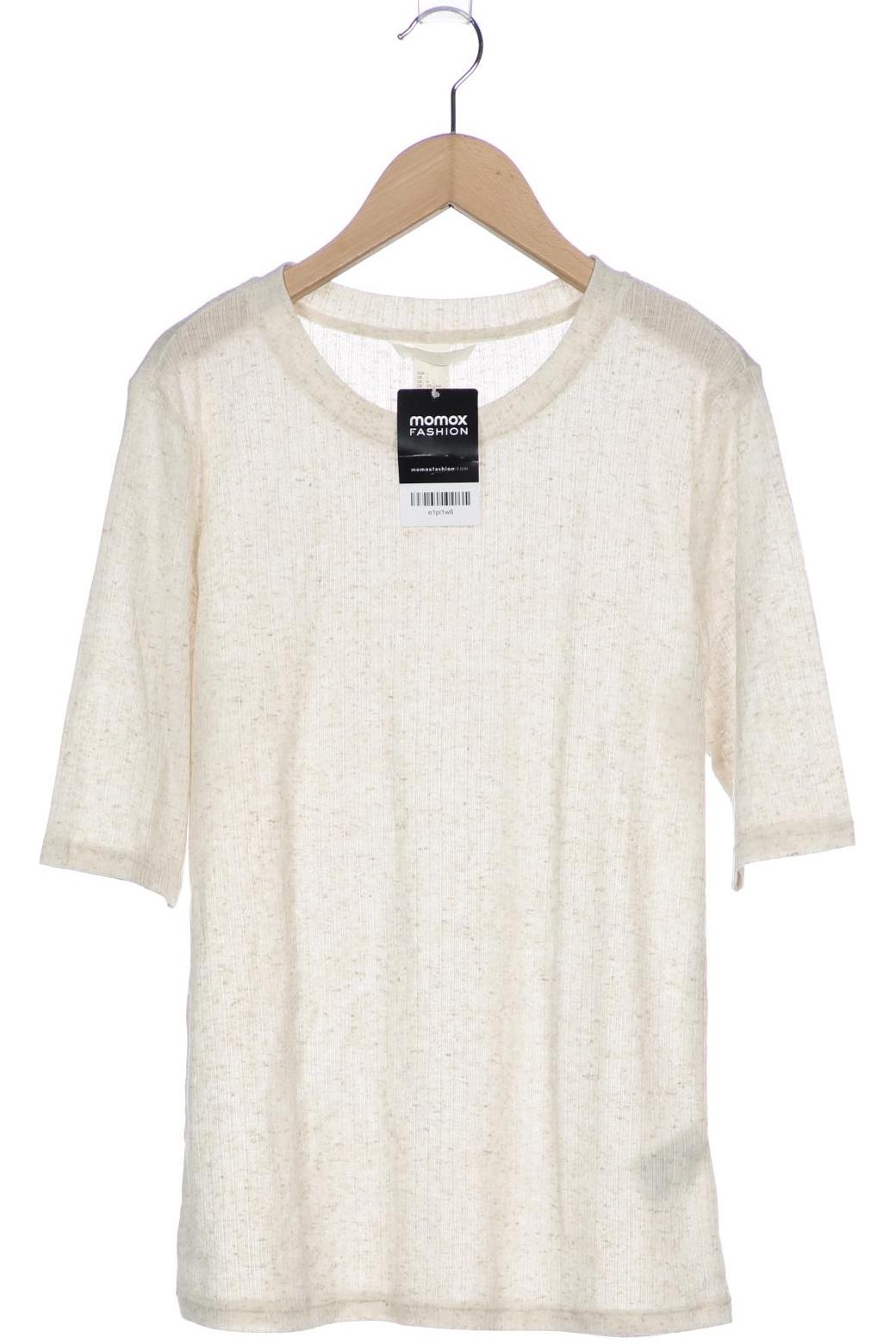 

H&M Damen T-Shirt, cremeweiß, Gr. 42