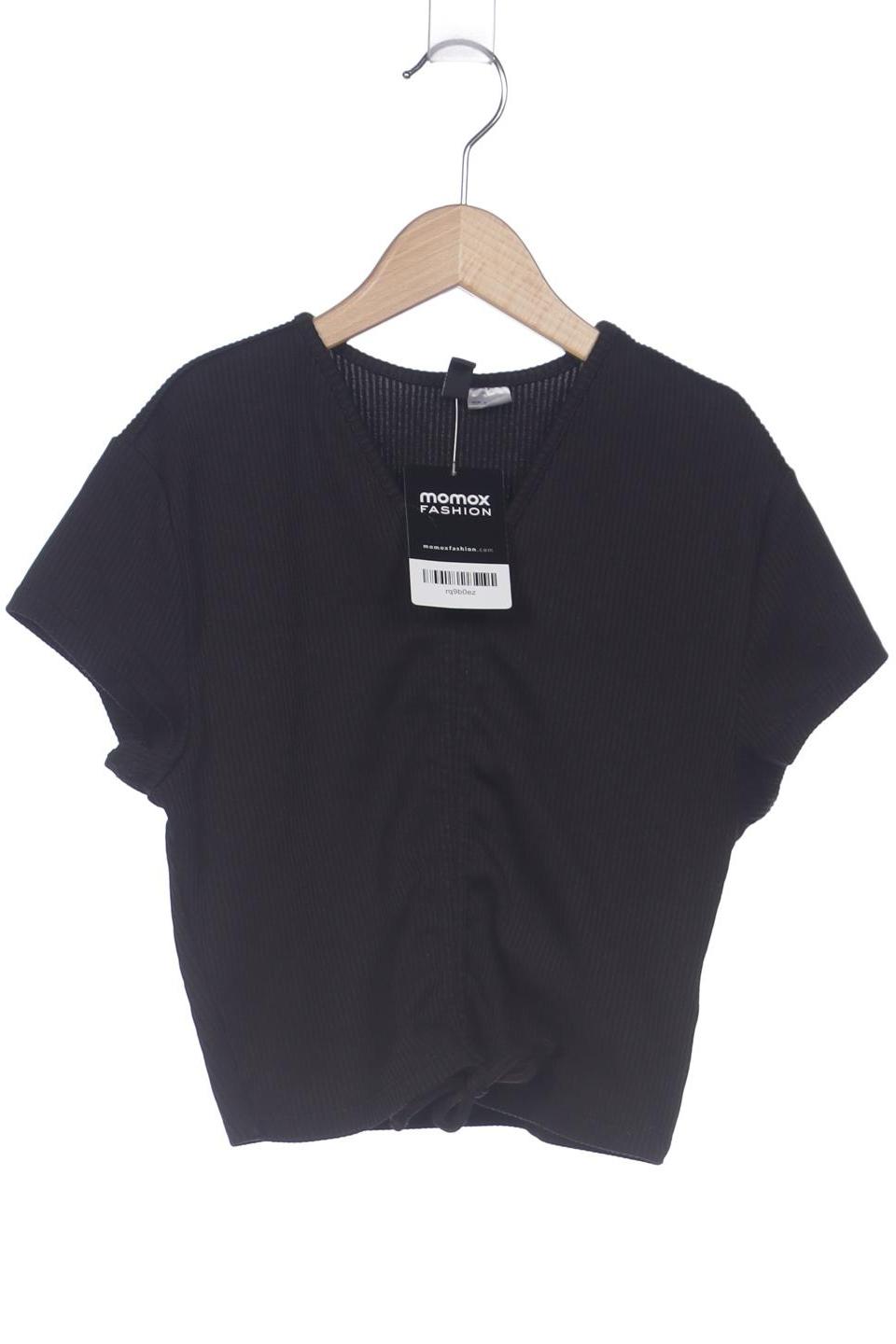 

H&M Damen T-Shirt, schwarz, Gr. 36