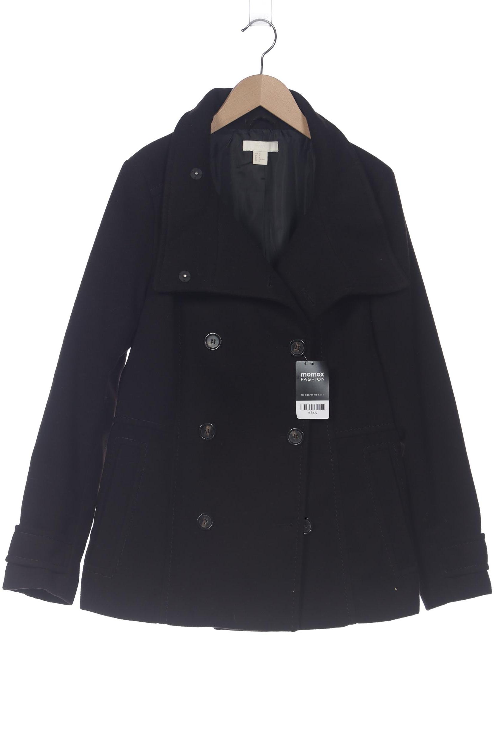 

H&M Damen Mantel, schwarz, Gr. 46