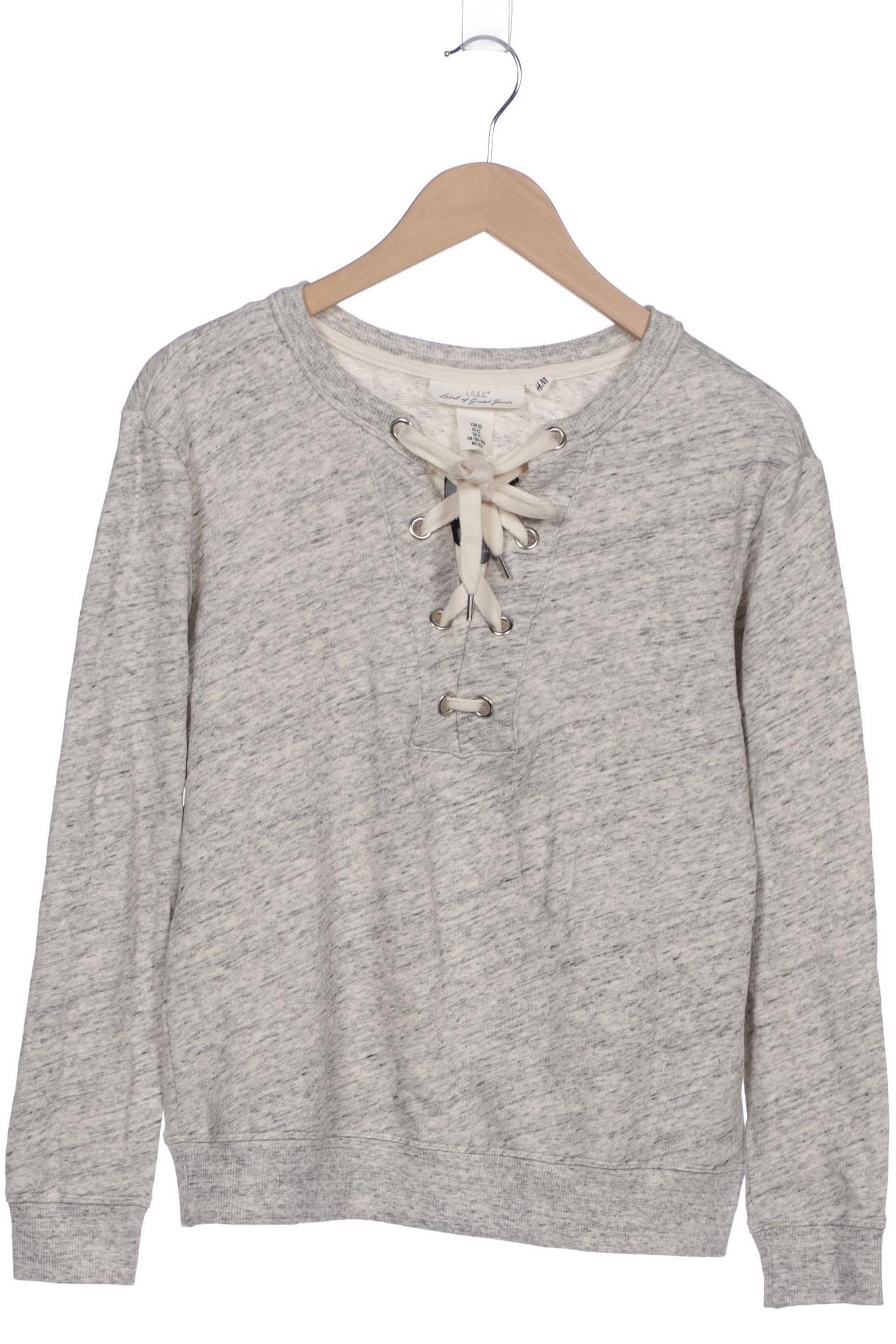 

H&M Damen Sweatshirt, grau, Gr. 34