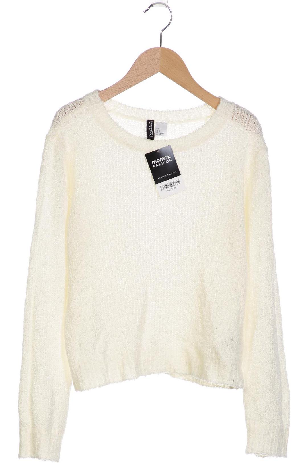 

H&M Damen Pullover, cremeweiß, Gr. 36