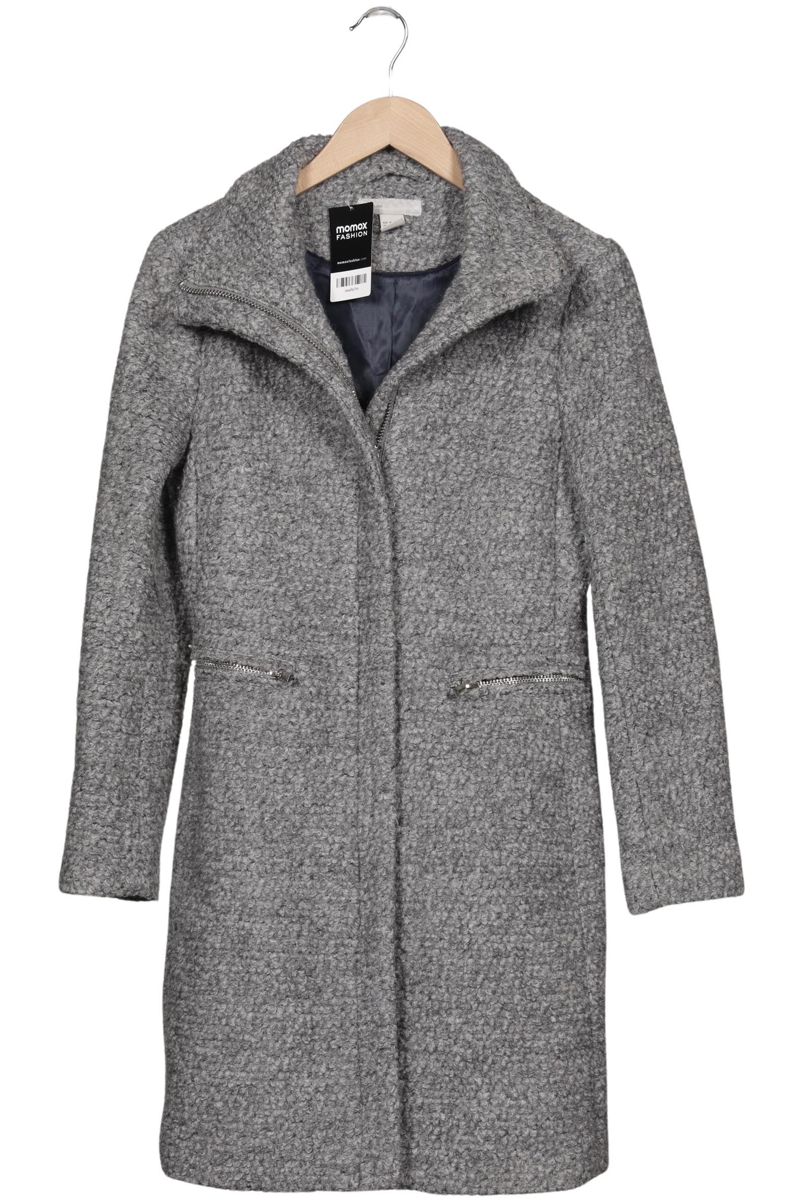 

H&M Damen Mantel, grau, Gr. 36