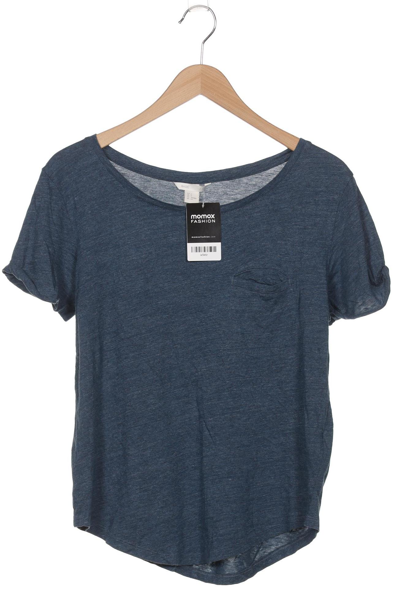 

H&M Damen T-Shirt, marineblau, Gr. 36