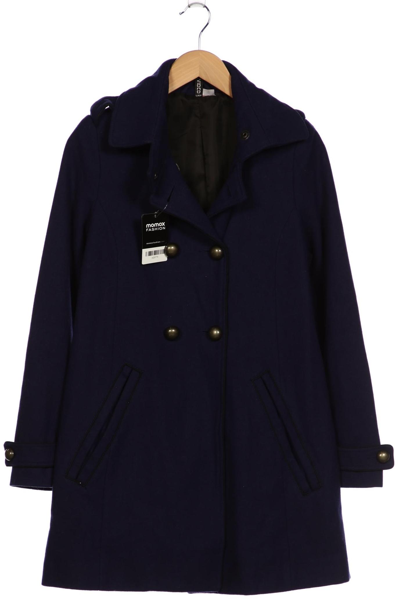

H&M Damen Mantel, marineblau, Gr. 36