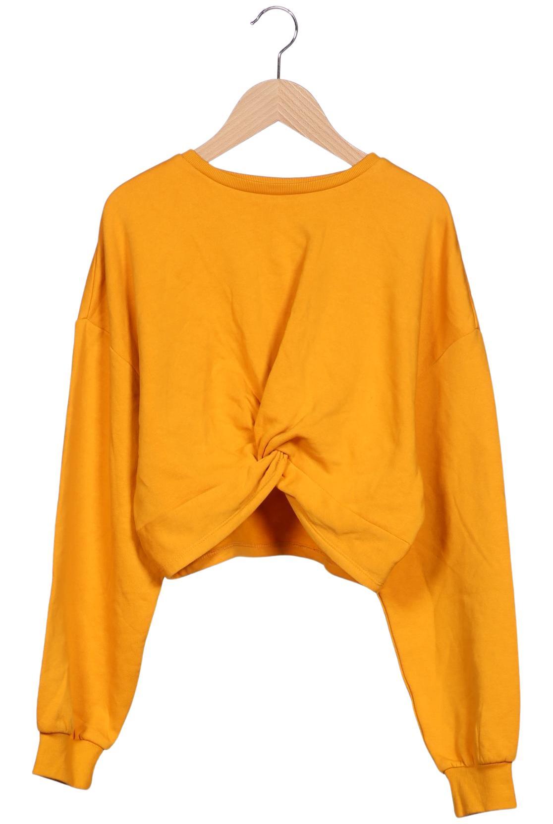 

H&M Damen Sweatshirt, gelb, Gr. 38