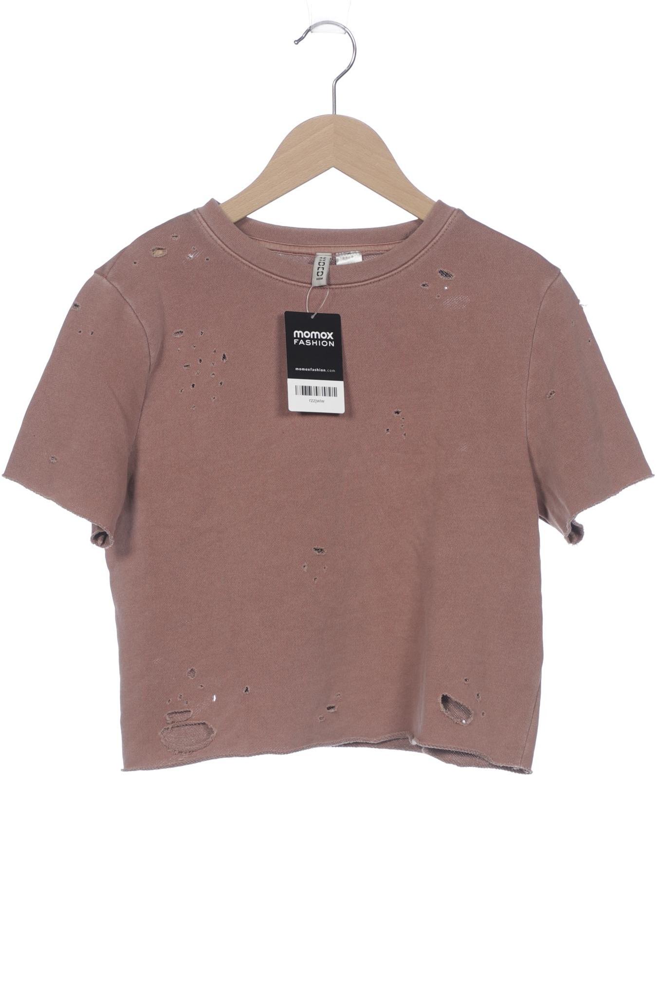 

H&M Damen T-Shirt, braun, Gr. 36