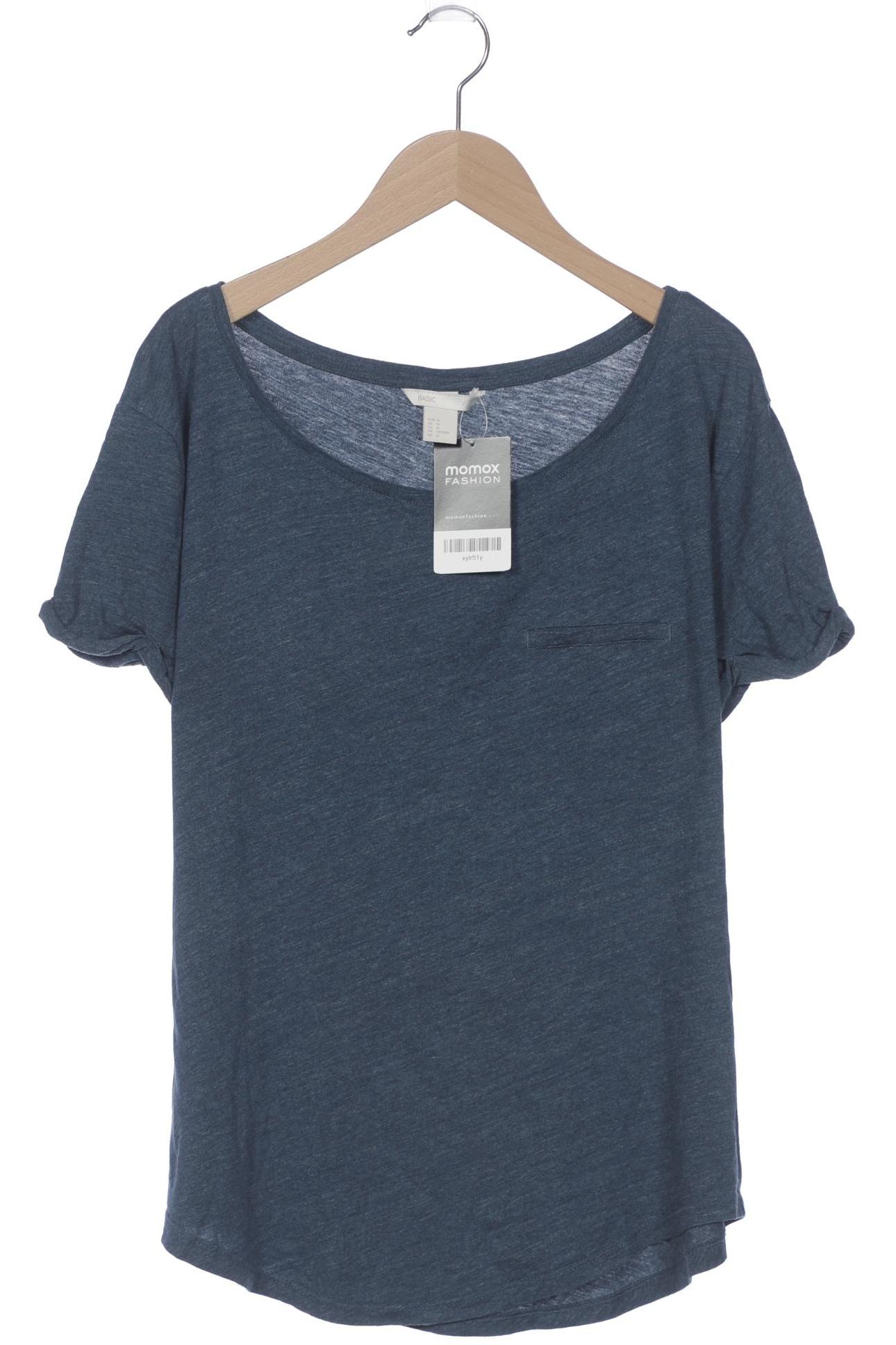 

H&M Damen T-Shirt, marineblau, Gr. 38