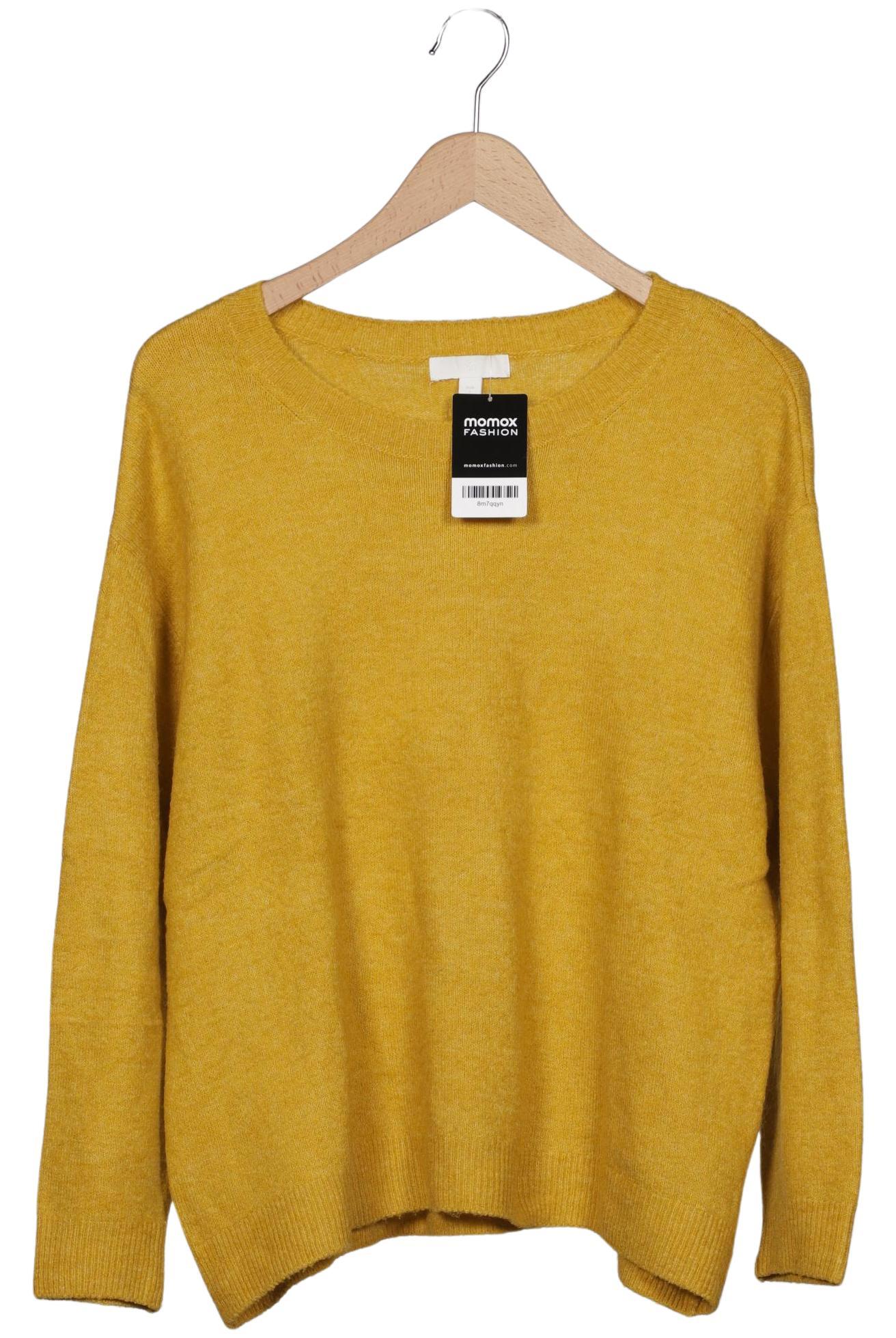 

H&M Damen Pullover, gelb, Gr. 42
