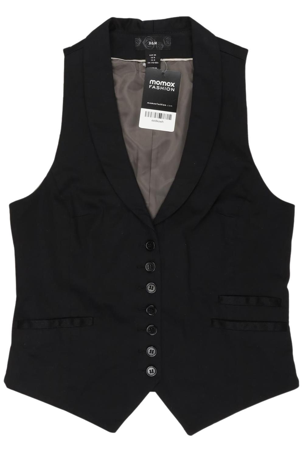 

H&M Damen Weste, schwarz, Gr. 38