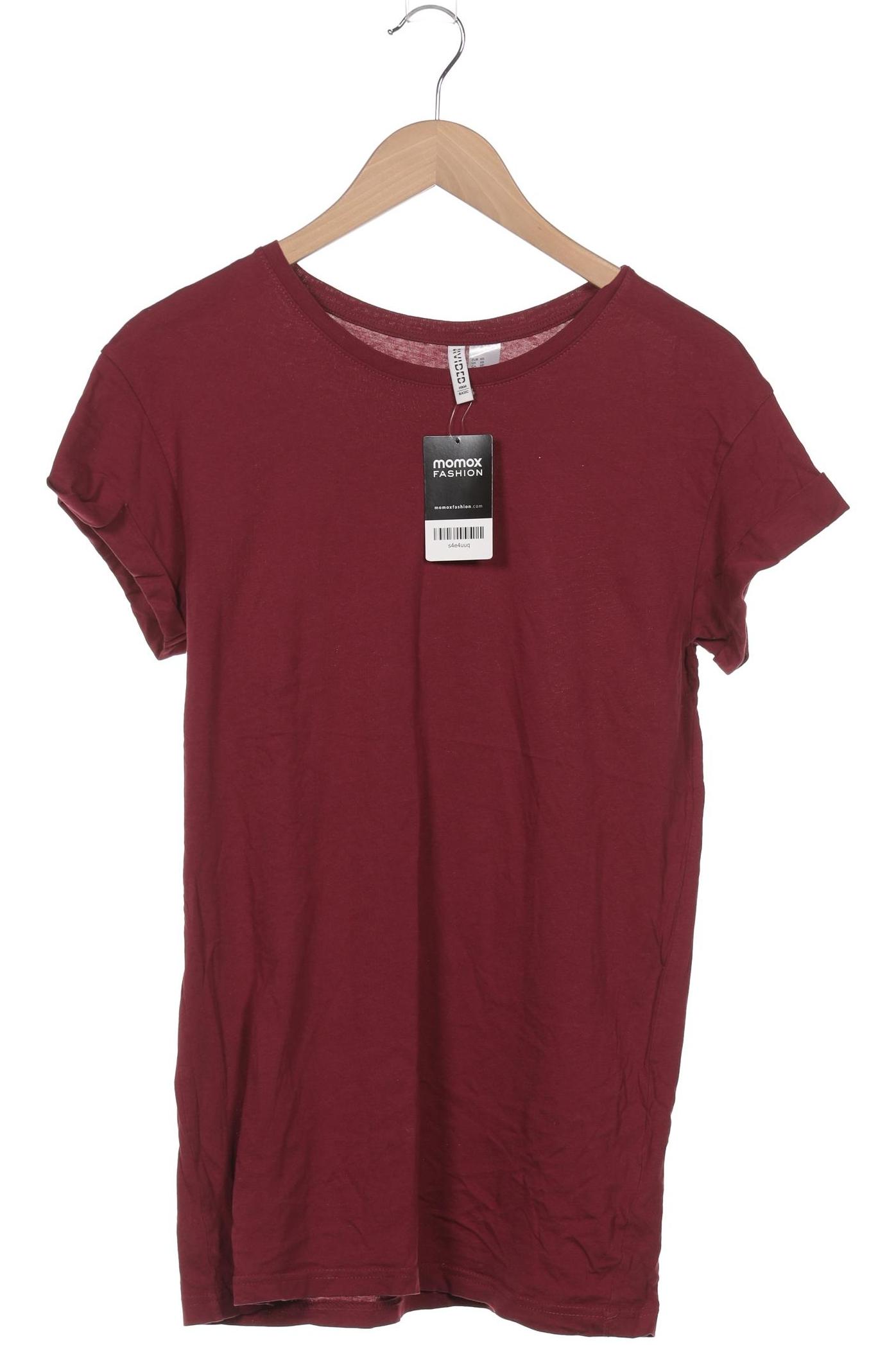 

H&M Damen T-Shirt, bordeaux, Gr. 34