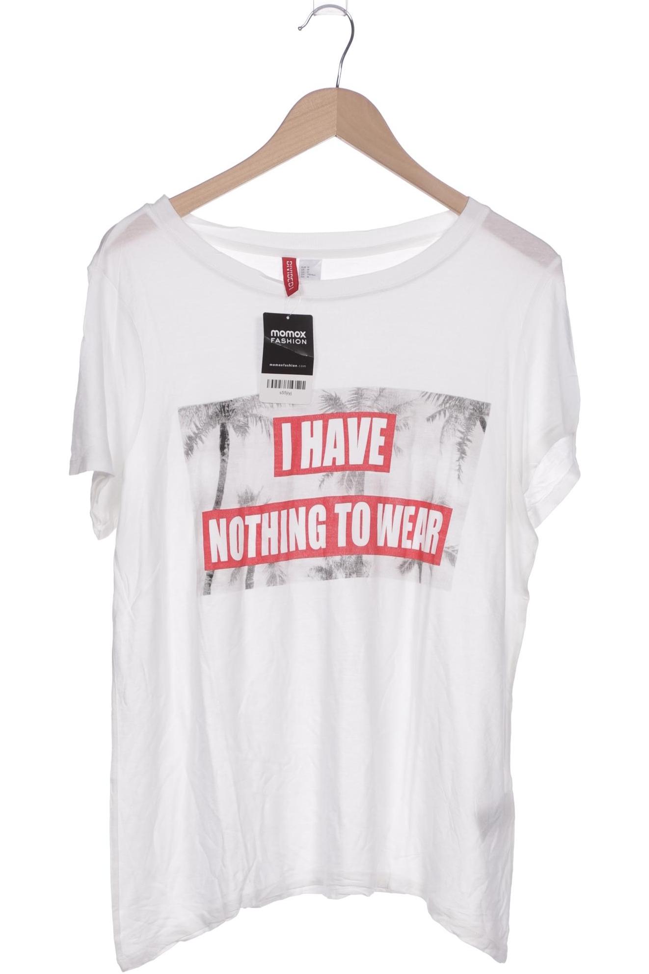 

H&M Damen T-Shirt, weiß, Gr. 38