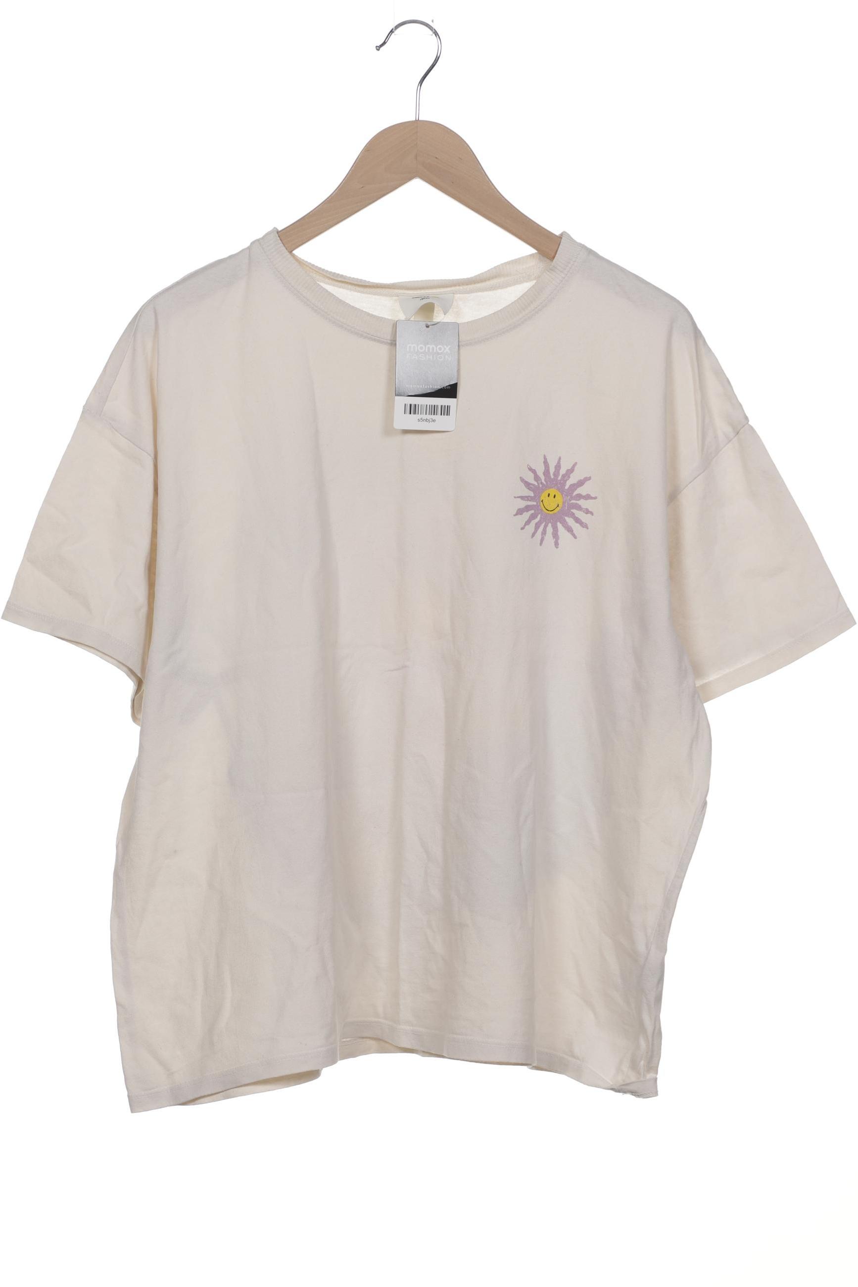 

H&M Damen T-Shirt, cremeweiß, Gr. 44