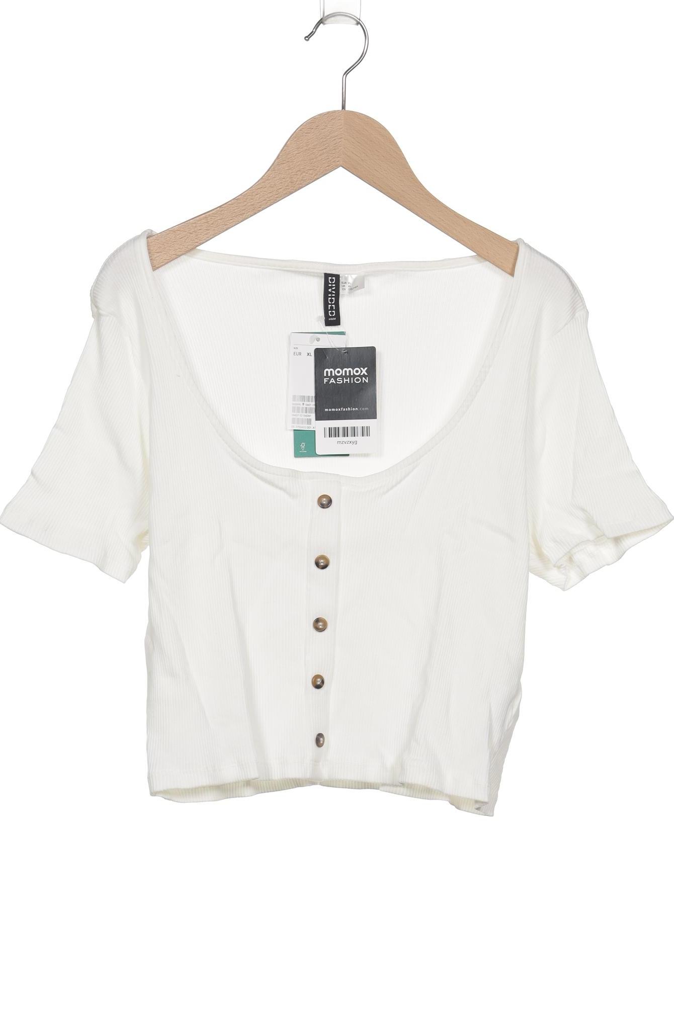 

H&M Damen T-Shirt, weiß, Gr. 44