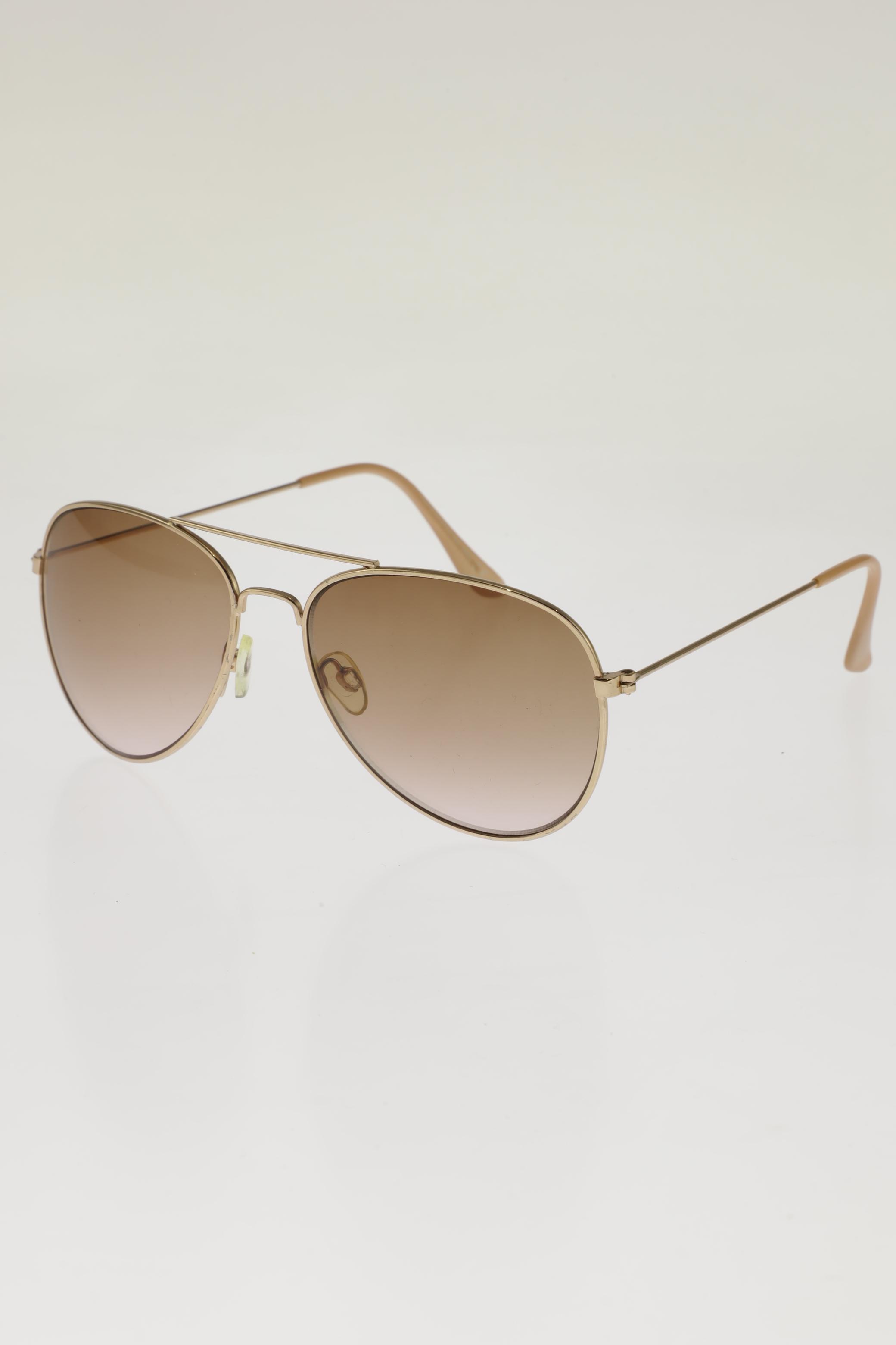 

H&M Damen Sonnenbrille, gold, Gr.