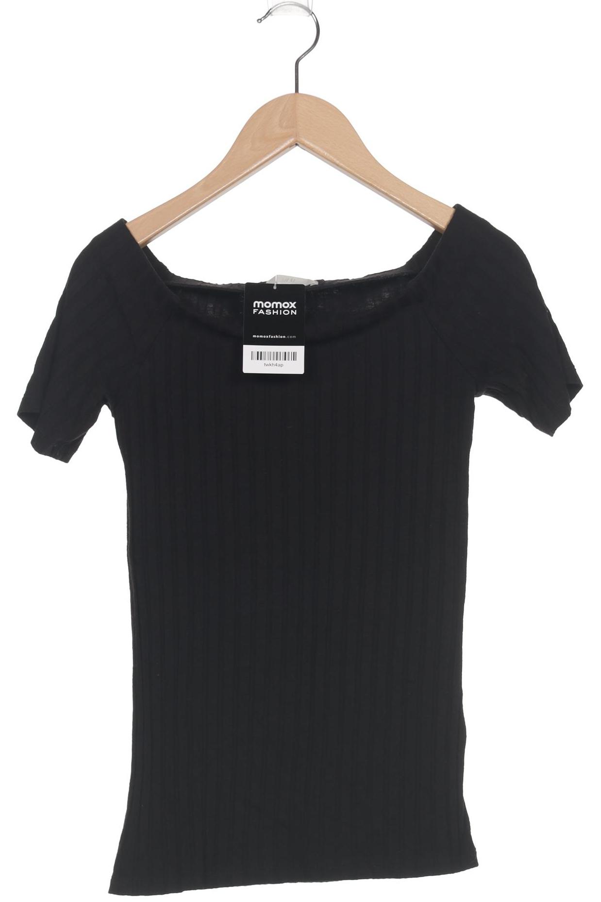 

H&M Damen T-Shirt, schwarz, Gr. 34