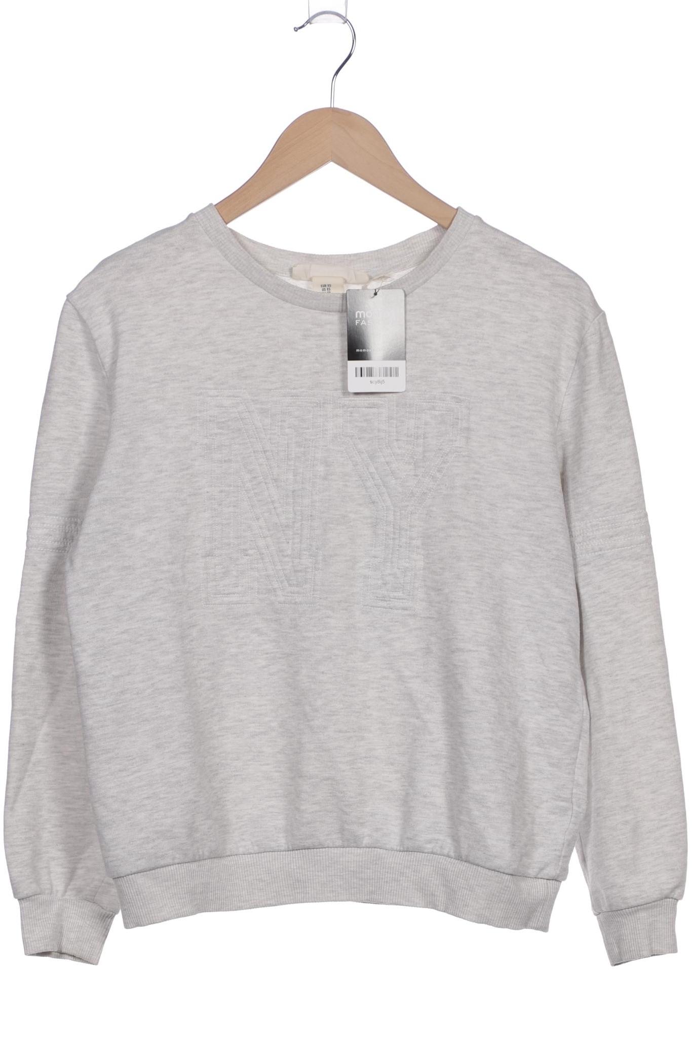 

H&M Damen Sweatshirt, grau, Gr. 34