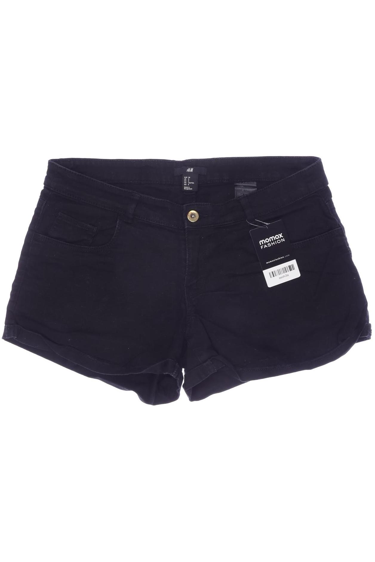 

H&M Damen Shorts, schwarz, Gr. 38