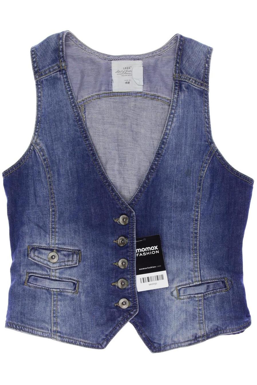 

H&M Damen Weste, blau, Gr. 38