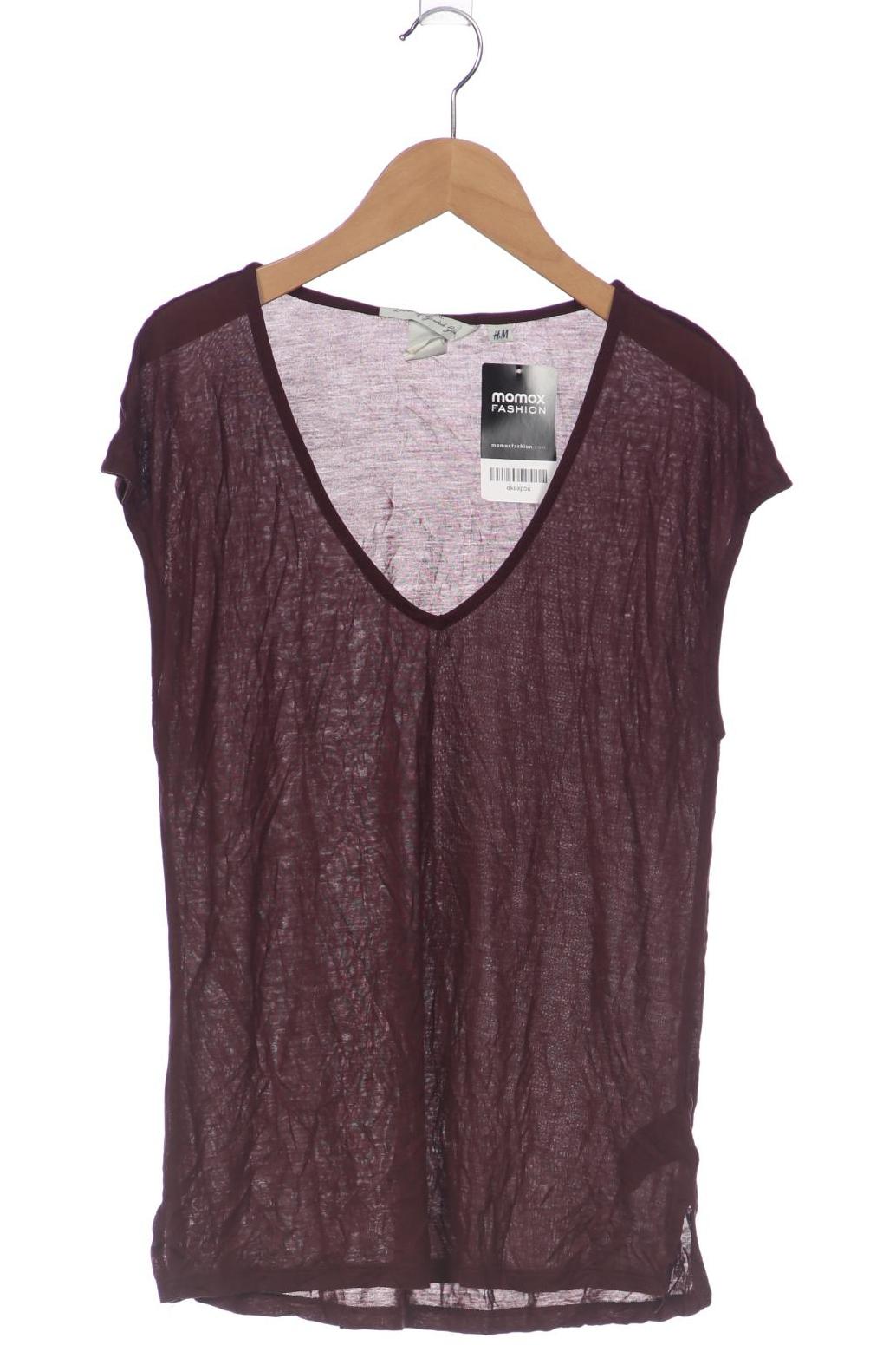 

H&M Damen T-Shirt, braun, Gr. 36