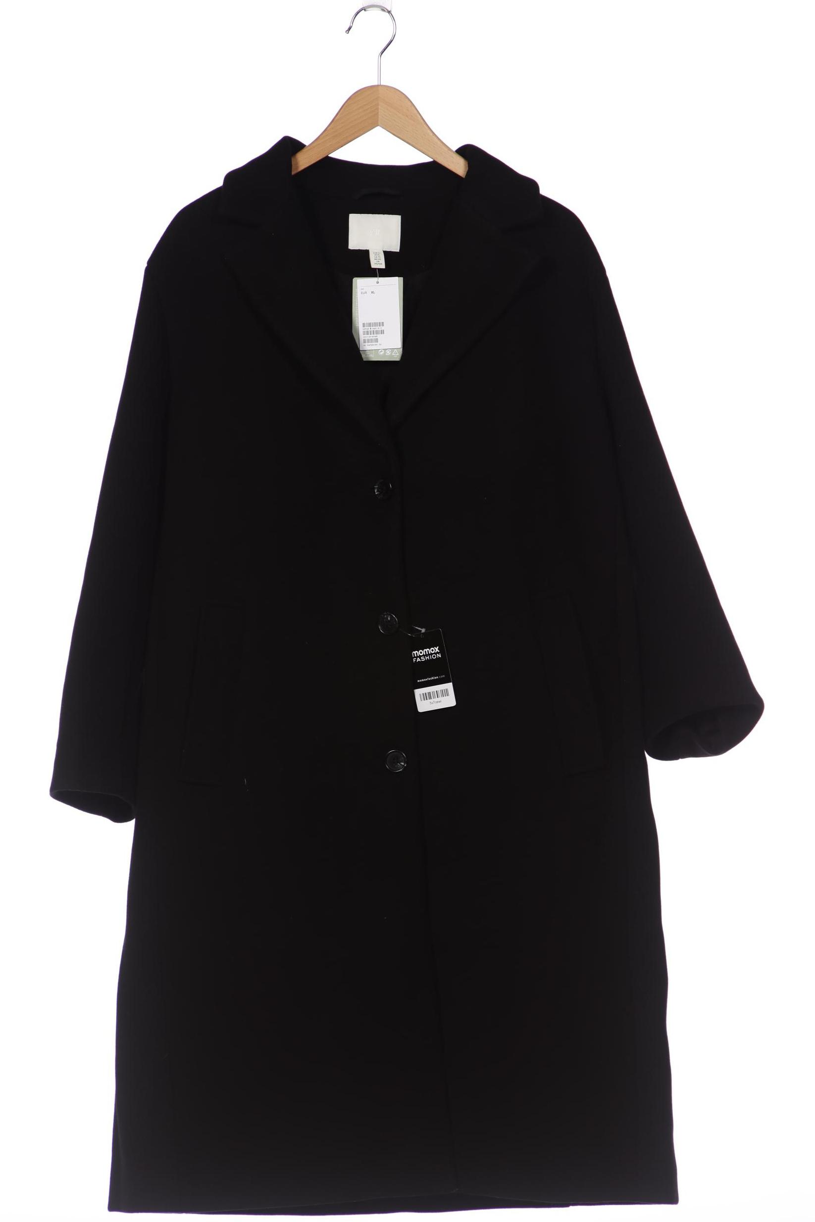 

H&M Damen Mantel, schwarz, Gr. 44