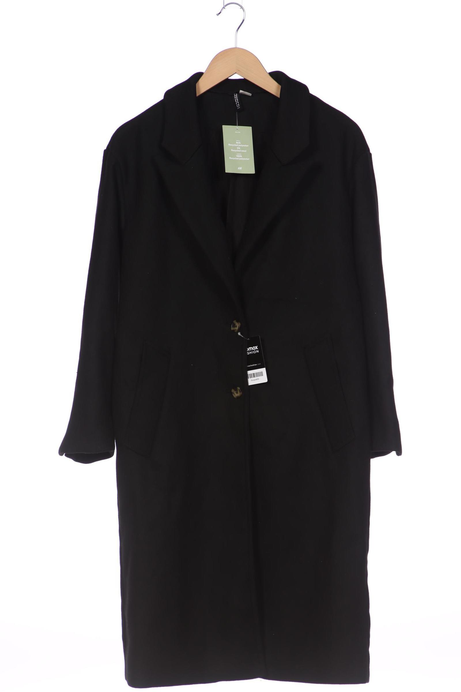 

H&M Damen Mantel, schwarz, Gr. 32