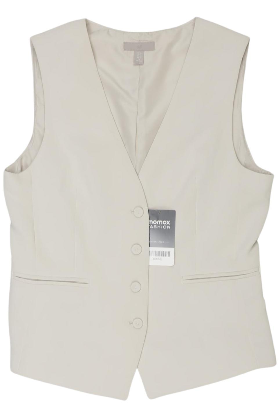 

H&M Damen Weste, cremeweiß, Gr. 36