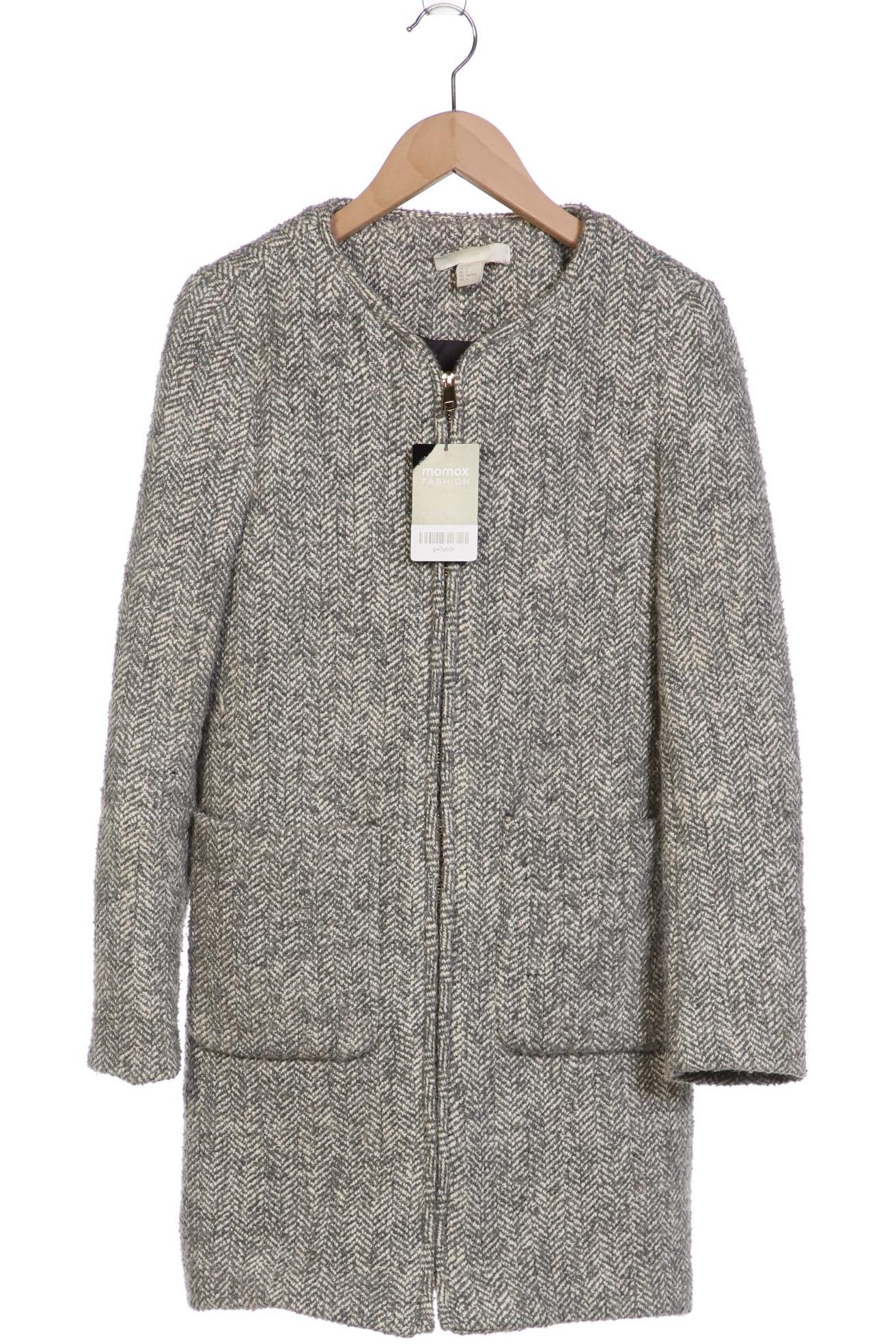 

H&M Damen Mantel, grau, Gr. 34