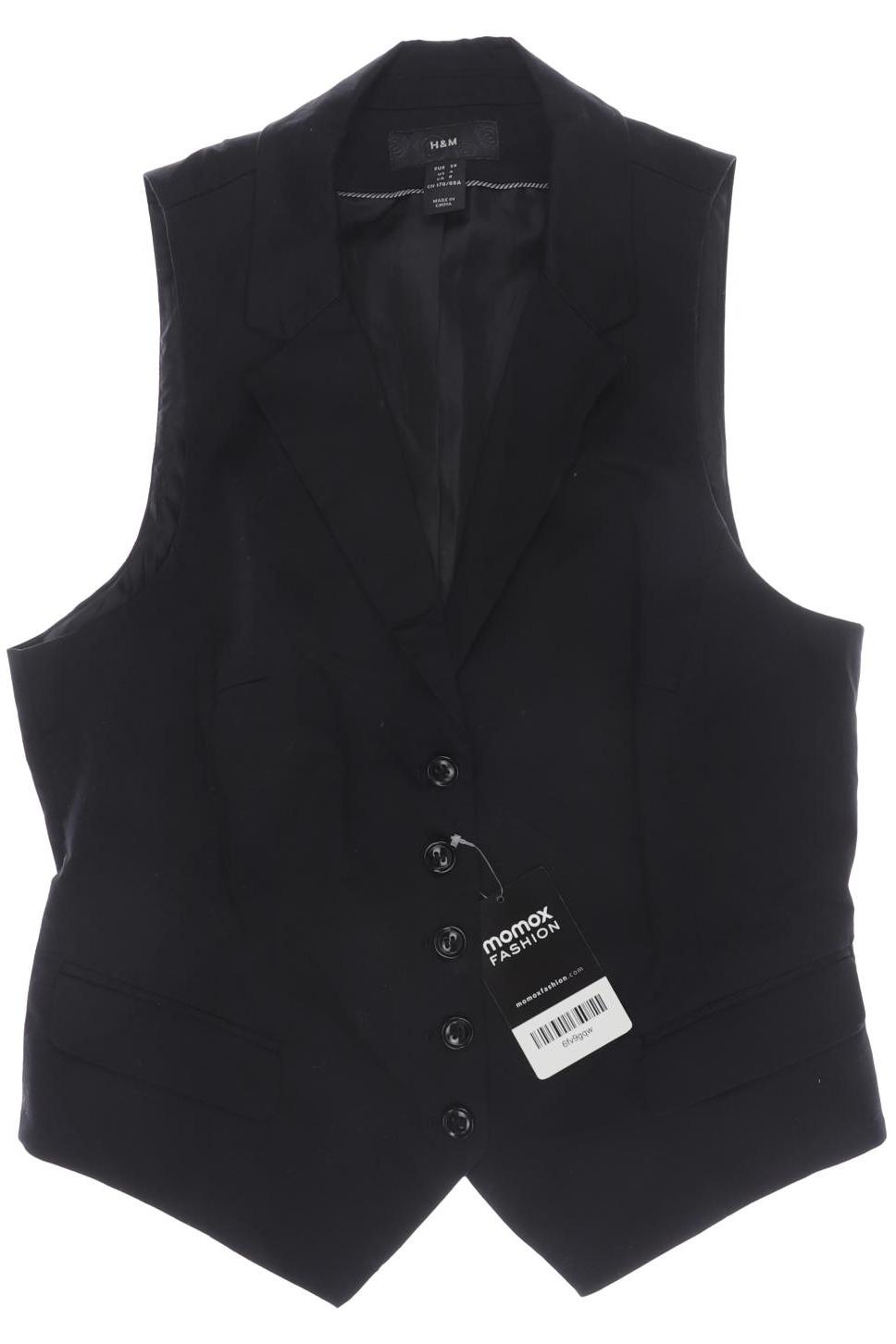 

H&M Damen Weste, schwarz, Gr. 38