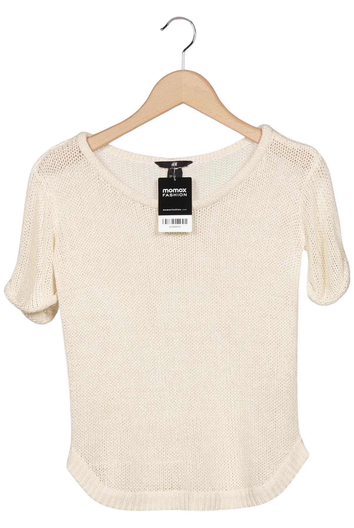 

H&M Damen Pullover, cremeweiß, Gr. 34