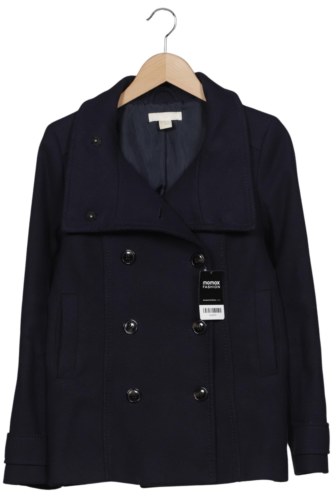 

H&M Damen Mantel, marineblau, Gr. 36