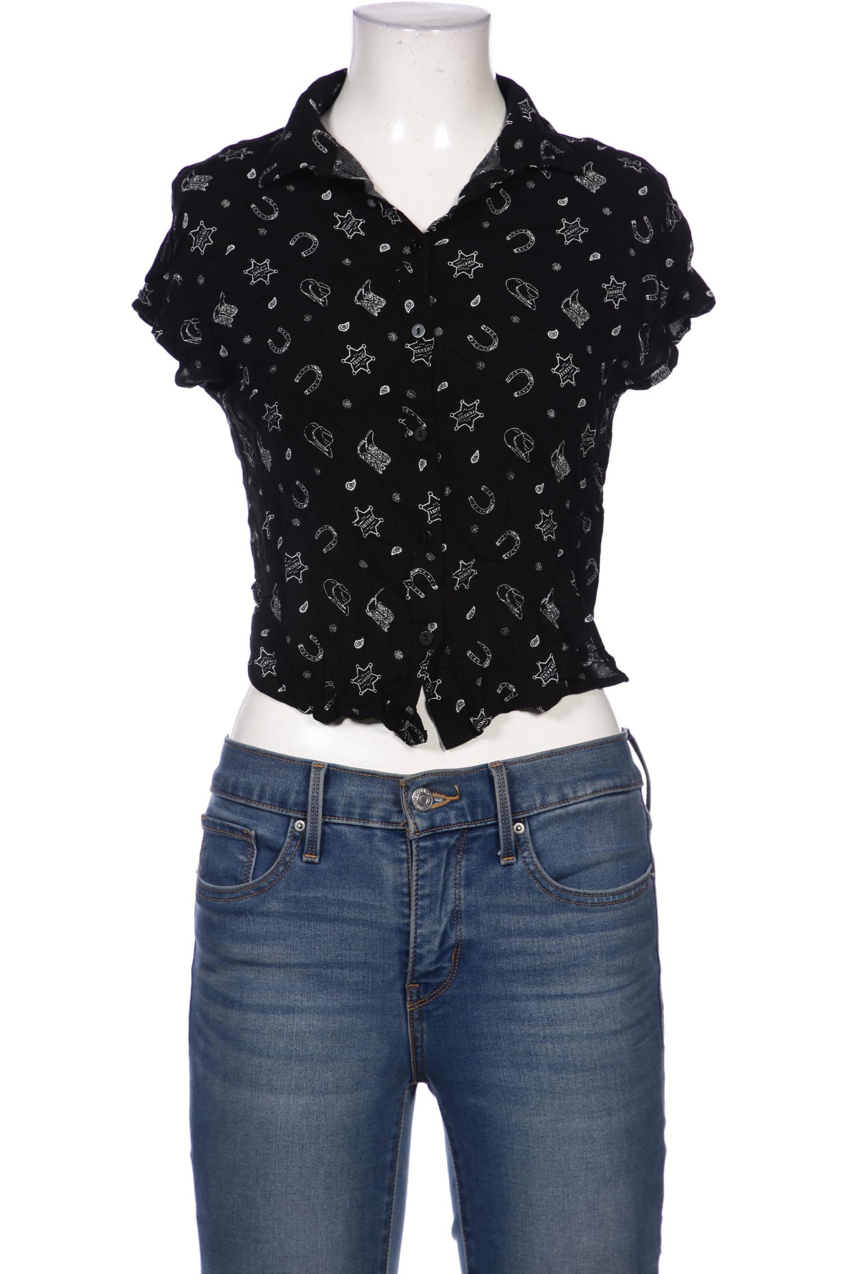 

H&M Damen Bluse, schwarz