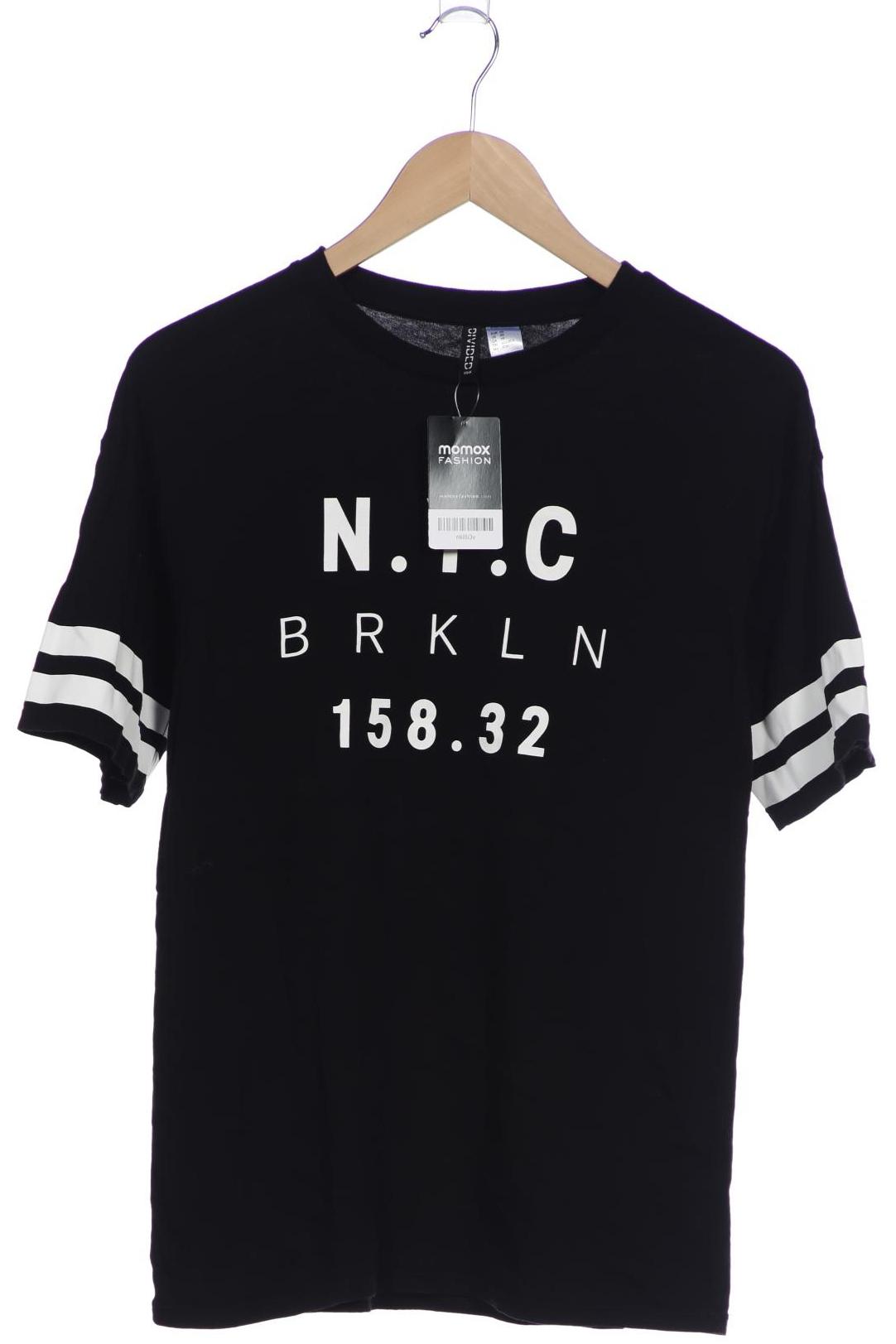 

H&M Damen T-Shirt, schwarz, Gr. 34