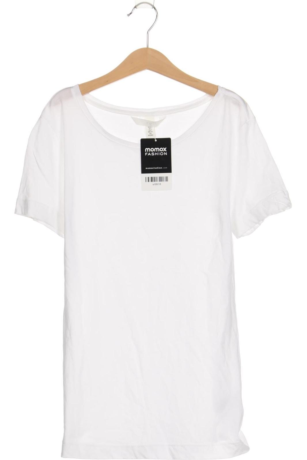 

H&M Damen T-Shirt, weiß, Gr. 36