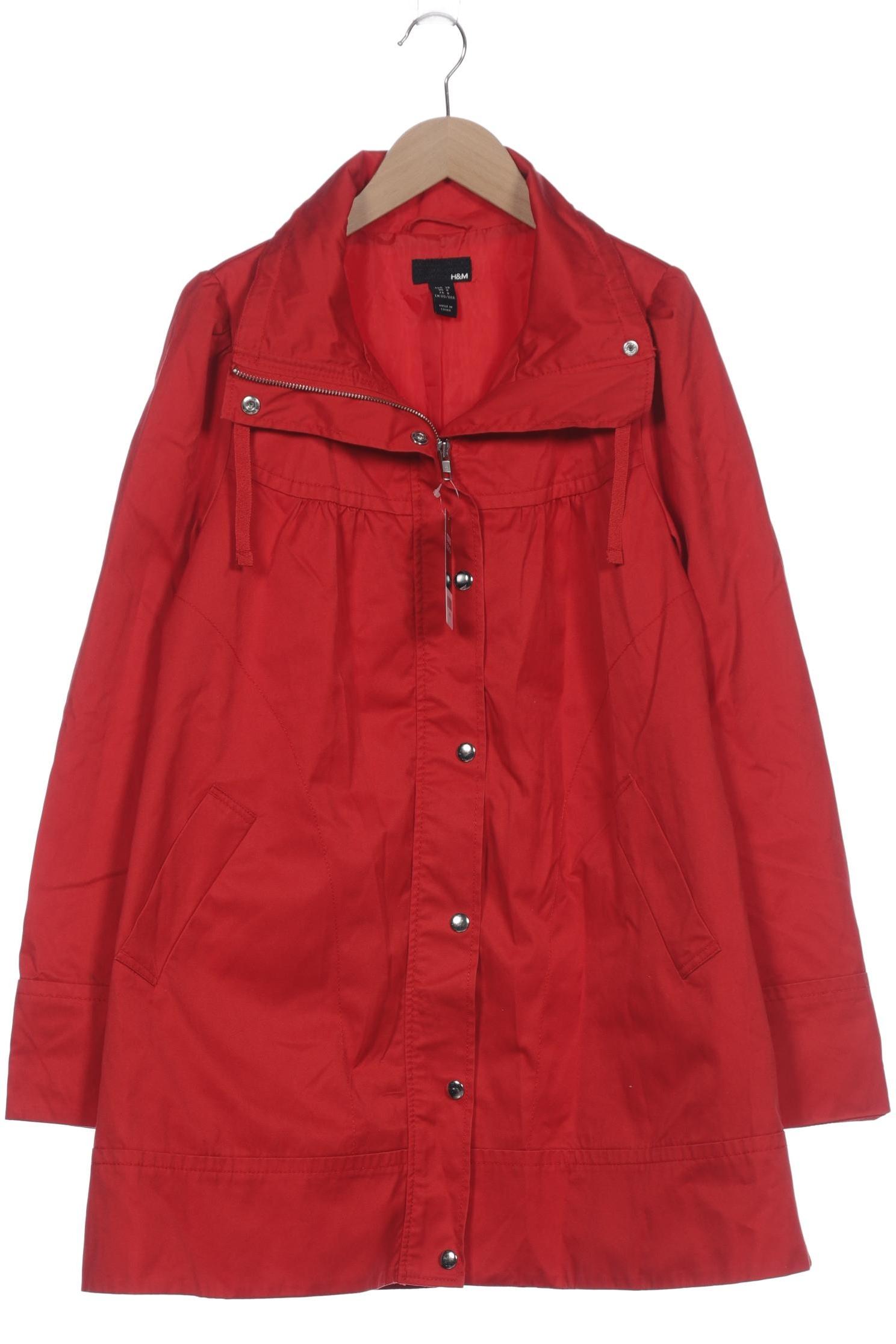 

H&M Damen Mantel, rot, Gr. 38